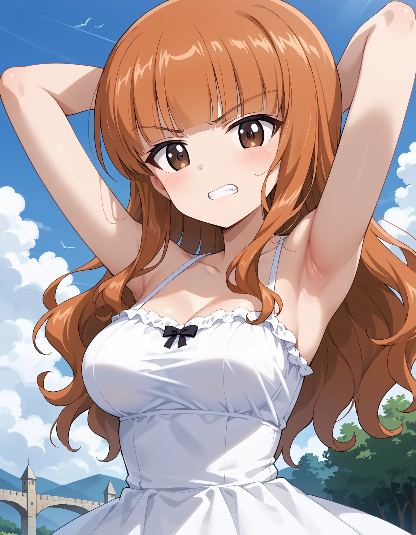 【「腋・脇」AIエロ画像（イラスト・アニメ・二次元風）4705枚まとめ！(93ページ目)のエロ画像24枚目