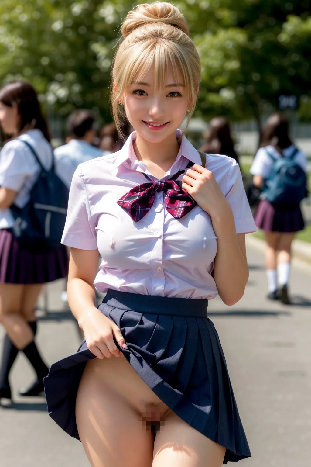 【「女子校生・JK×貧乳」AIエロ画像（リアル・実写・フォト風）2980枚まとめ！(58ページ目)のエロ画像22枚目