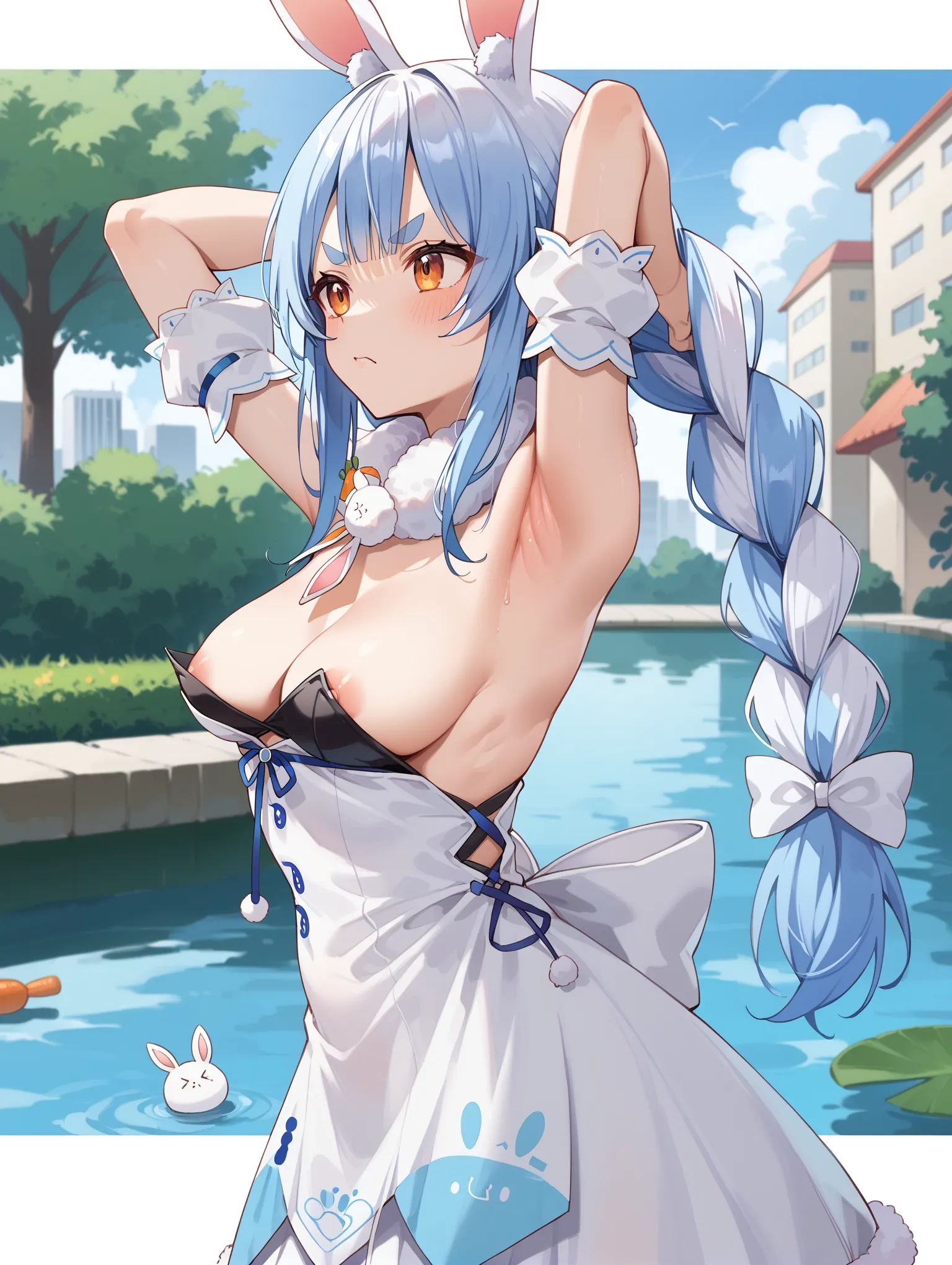 【「腋・脇」AIエロ画像（イラスト・アニメ・二次元風）4705枚まとめ！(93ページ目)のエロ画像11枚目