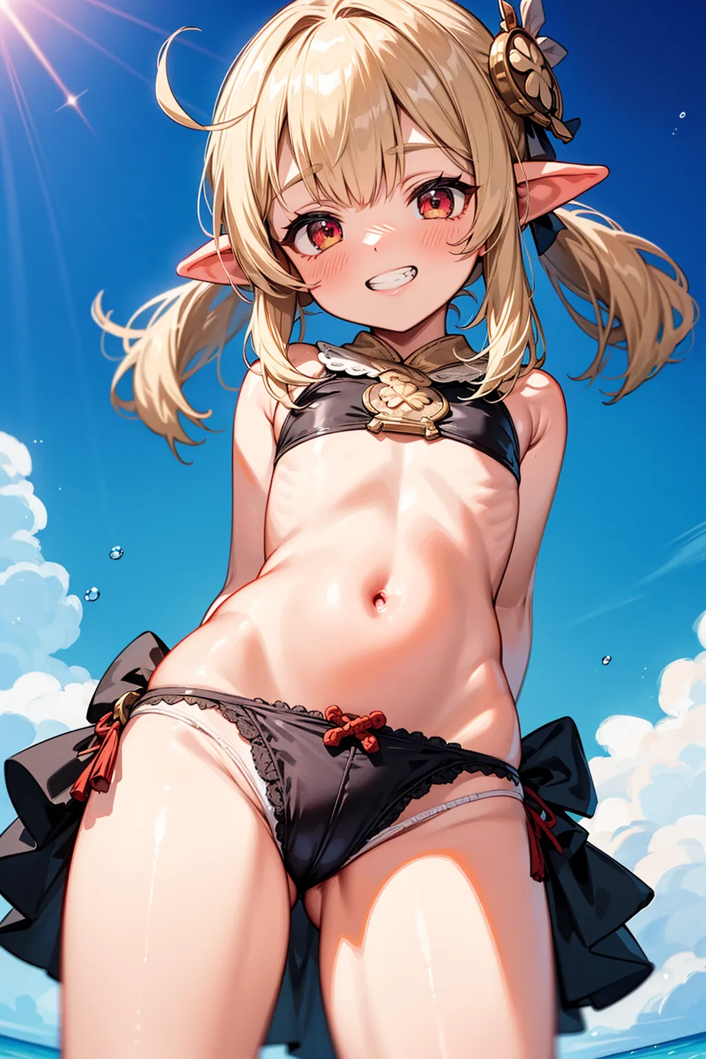 【「貧乳」AIエロ画像（イラスト・アニメ・二次元風）8390枚まとめ！(165ページ目)のエロ画像18枚目