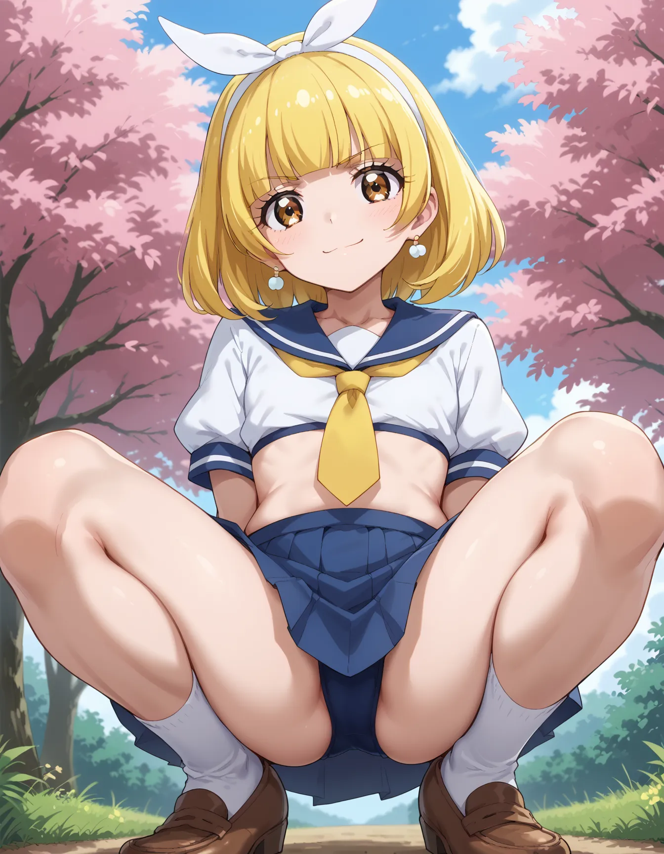 【「貧乳×学制服」AIエロ画像（イラスト・アニメ・二次元風）606枚まとめ！(12ページ目)のエロ画像21枚目