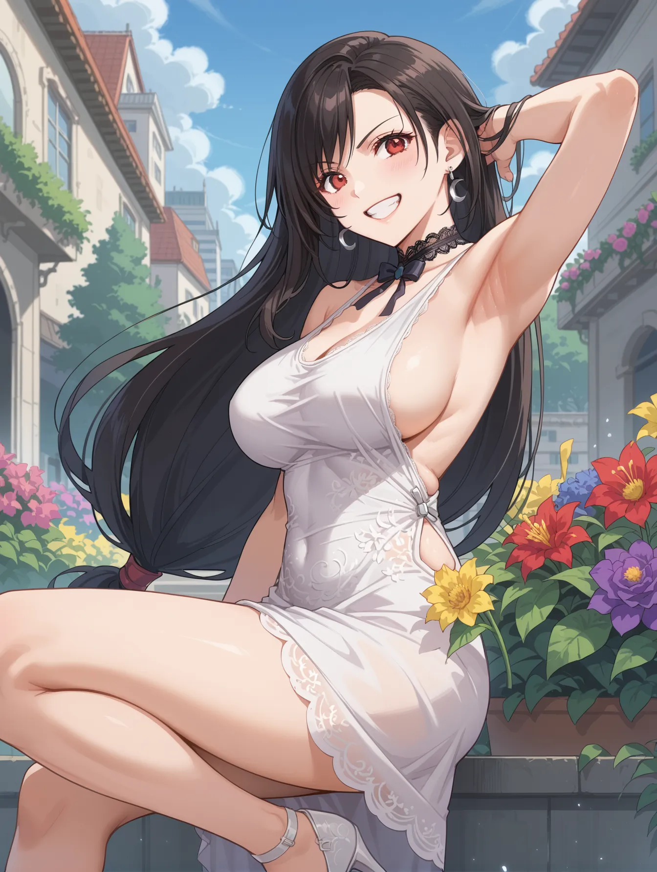 【「腋・脇」AIエロ画像（イラスト・アニメ・二次元風）4705枚まとめ！(93ページ目)のエロ画像1枚目