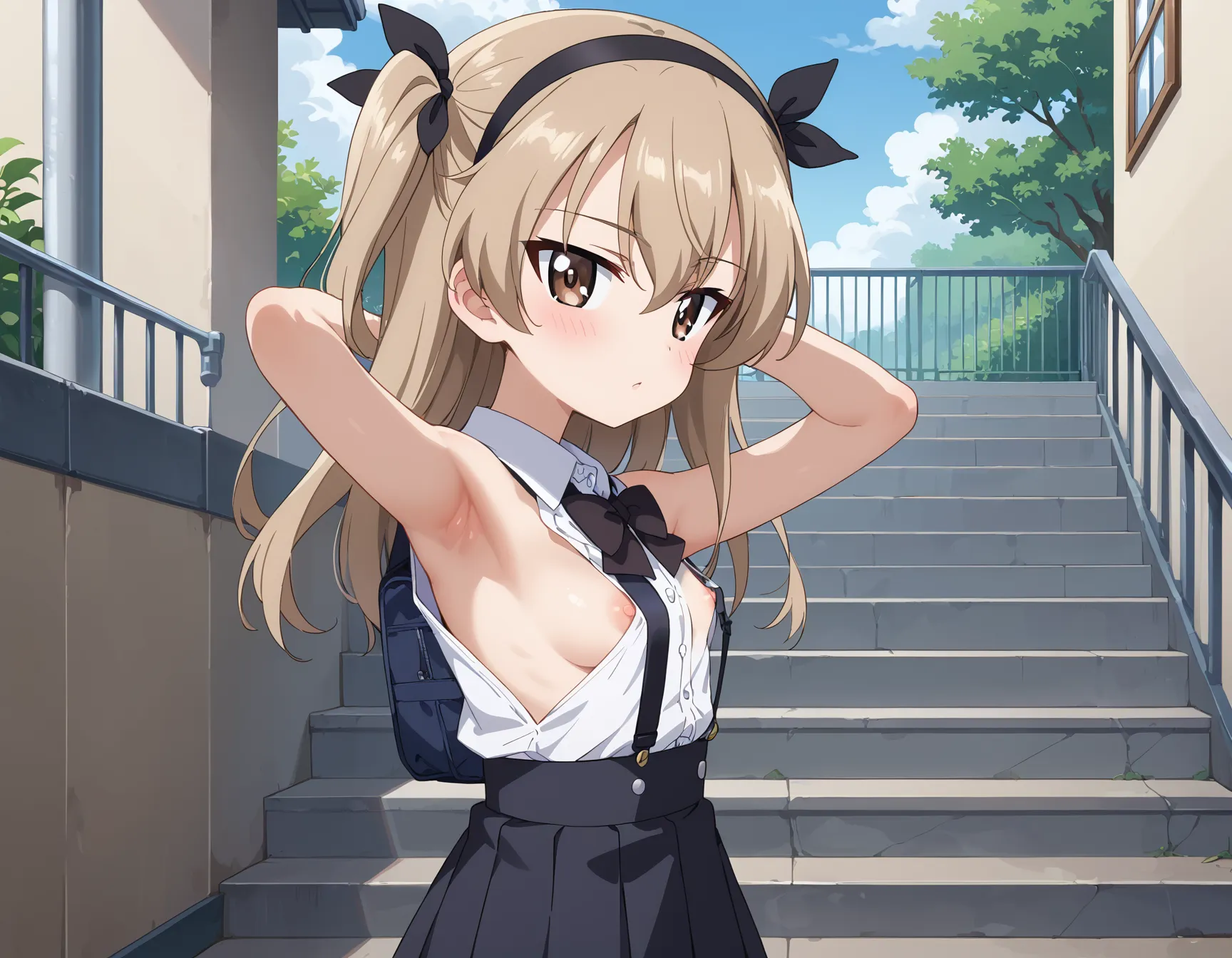 【「腋・脇」AIエロ画像（イラスト・アニメ・二次元風）4705枚まとめ！(92ページ目)のエロ画像28枚目