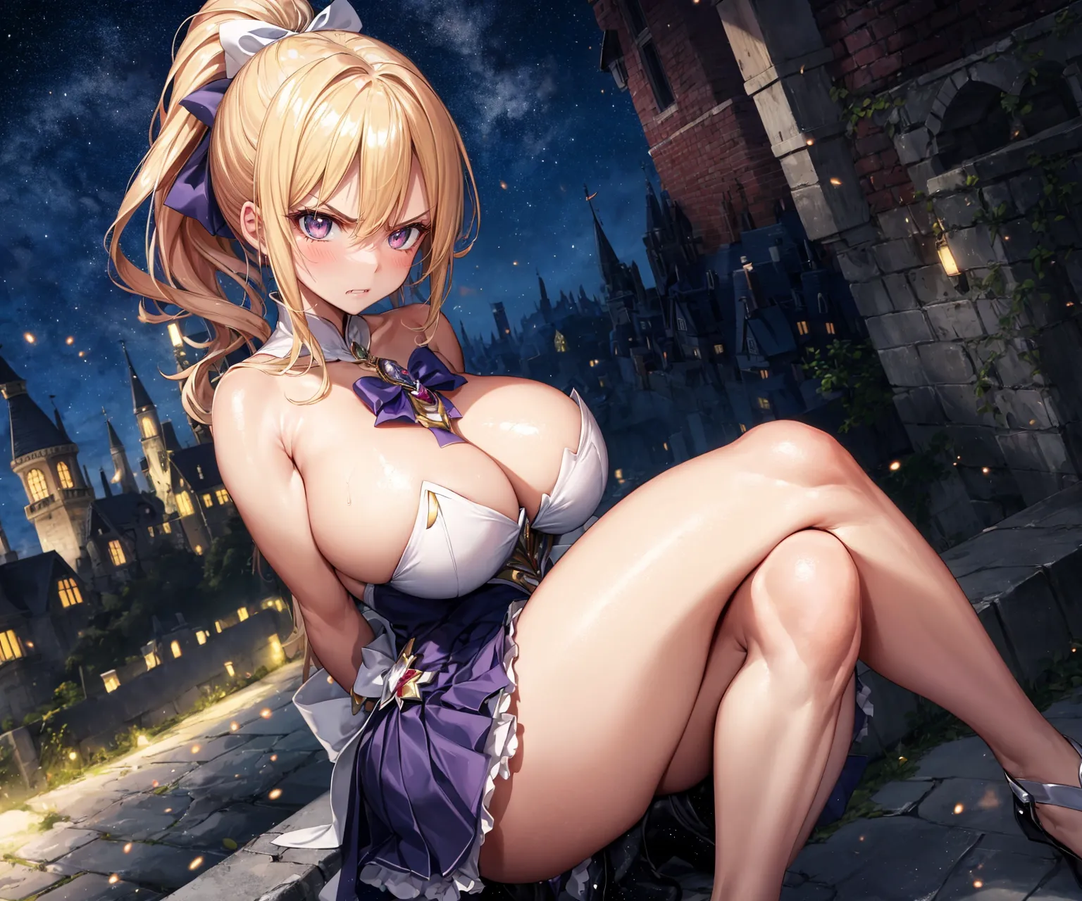 【「爆乳・超乳」AIエロ画像（イラスト・アニメ・二次元風）5621枚まとめ！(109ページ目)のエロ画像14枚目