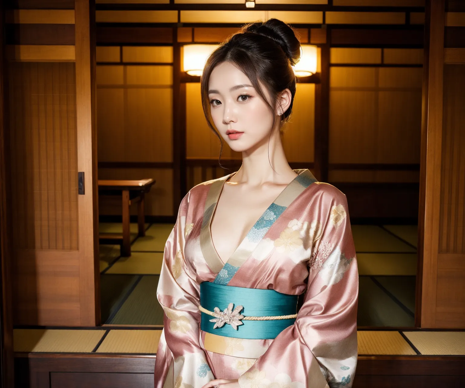 【「貧乳×着物」AIエロ画像（リアル・実写・フォト風）639枚まとめ！(13ページ目)のエロ画像1枚目