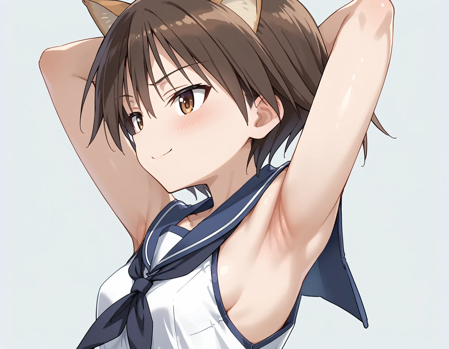【「腋・脇」AIエロ画像（イラスト・アニメ・二次元風）4705枚まとめ！(92ページ目)のエロ画像20枚目