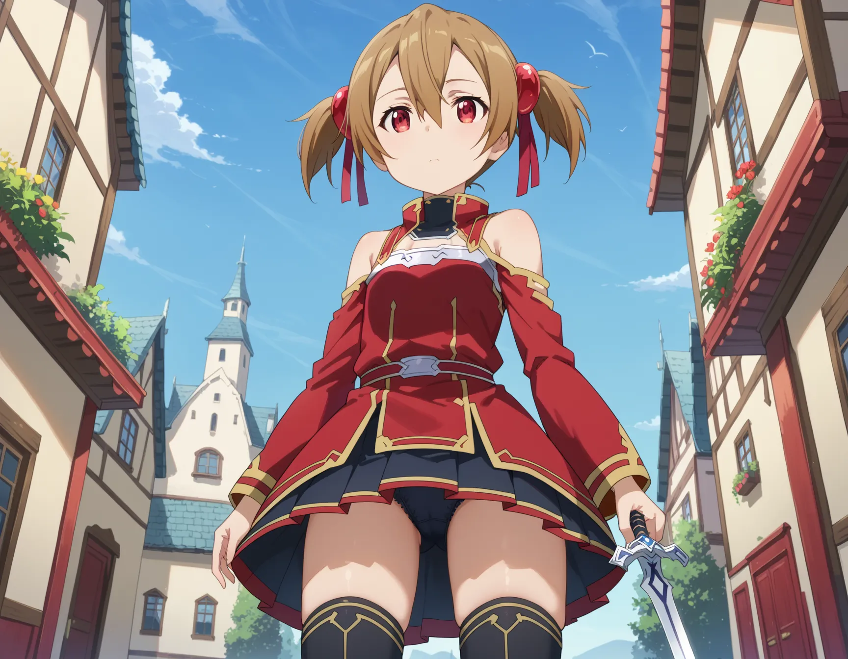 【「貧乳」AIエロ画像（イラスト・アニメ・二次元風）8390枚まとめ！(164ページ目)のエロ画像15枚目
