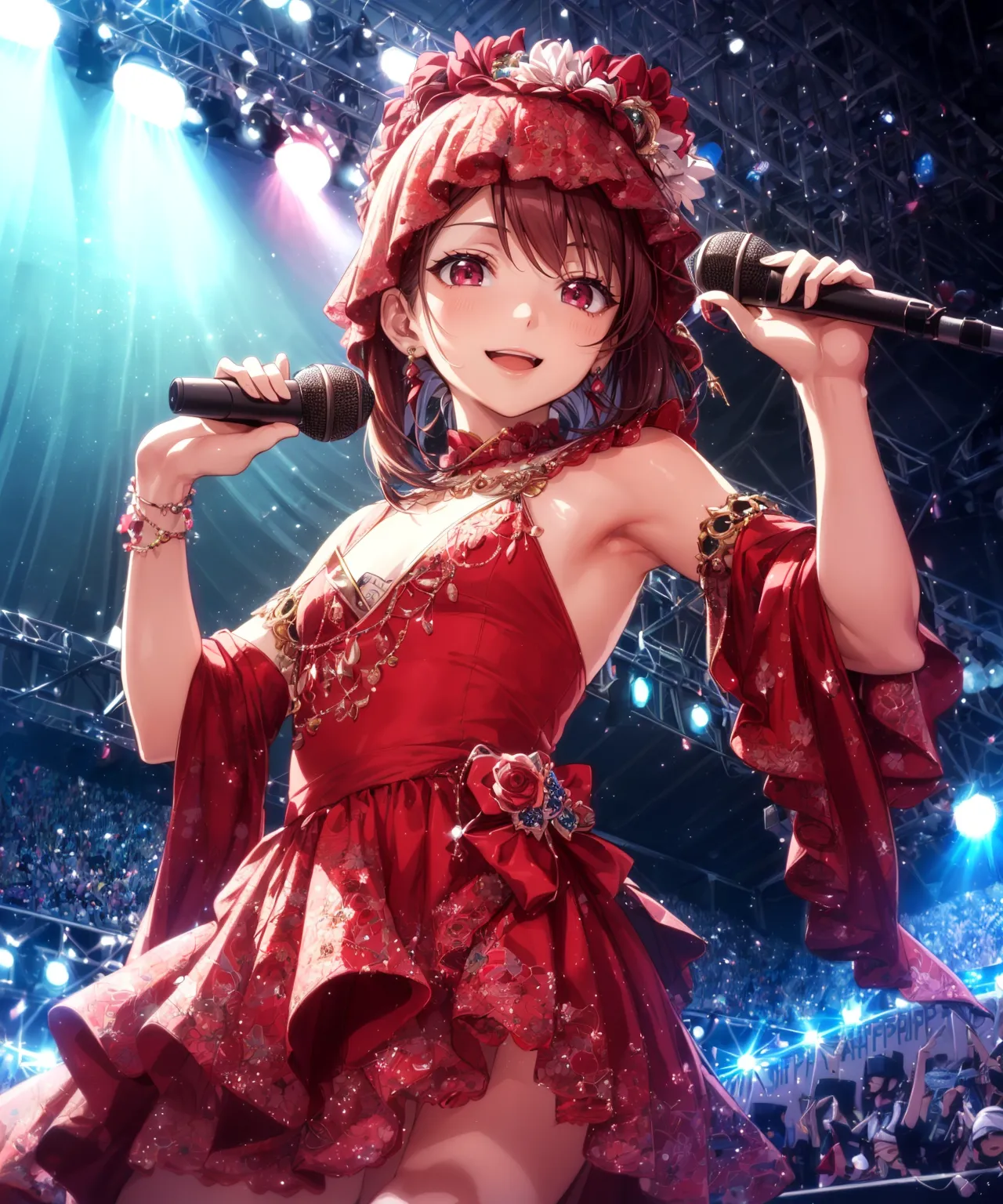 【「アイドル」AIエロ画像（イラスト・アニメ・二次元風）767枚まとめ！(16ページ目)のエロ画像2枚目
