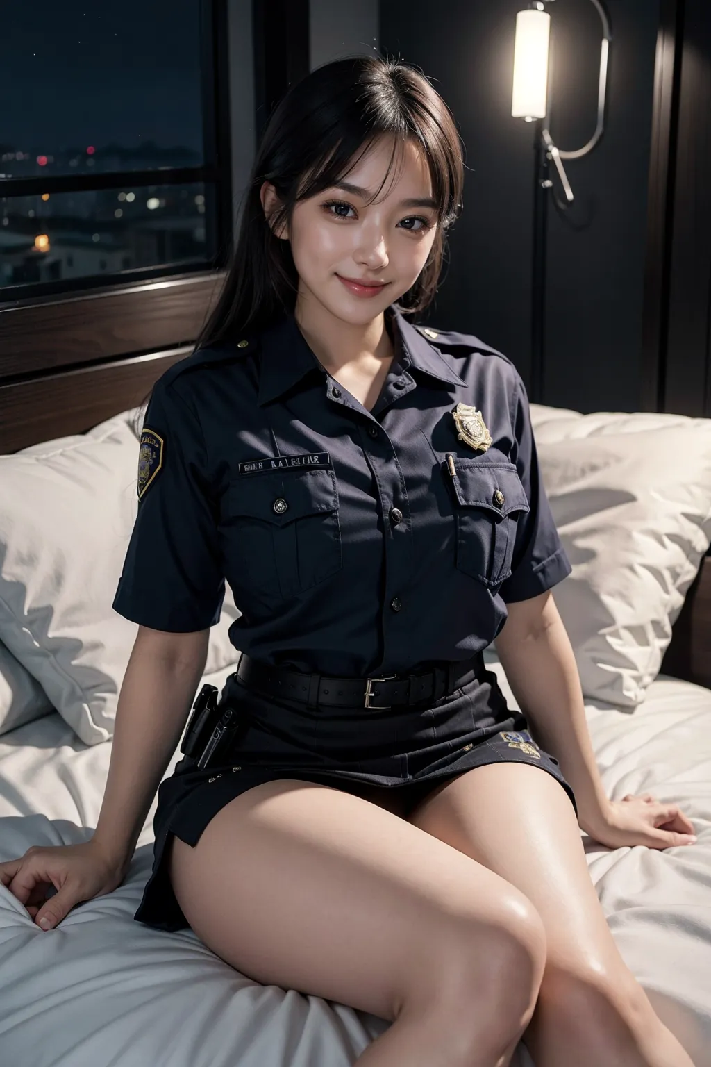 【「女警官」AIエロ画像（リアル・実写・フォト風）810枚まとめ！(16ページ目)のエロ画像22枚目