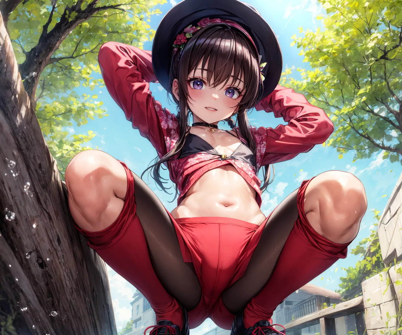【「貧乳」AIエロ画像（イラスト・アニメ・二次元風）8390枚まとめ！(163ページ目)のエロ画像25枚目