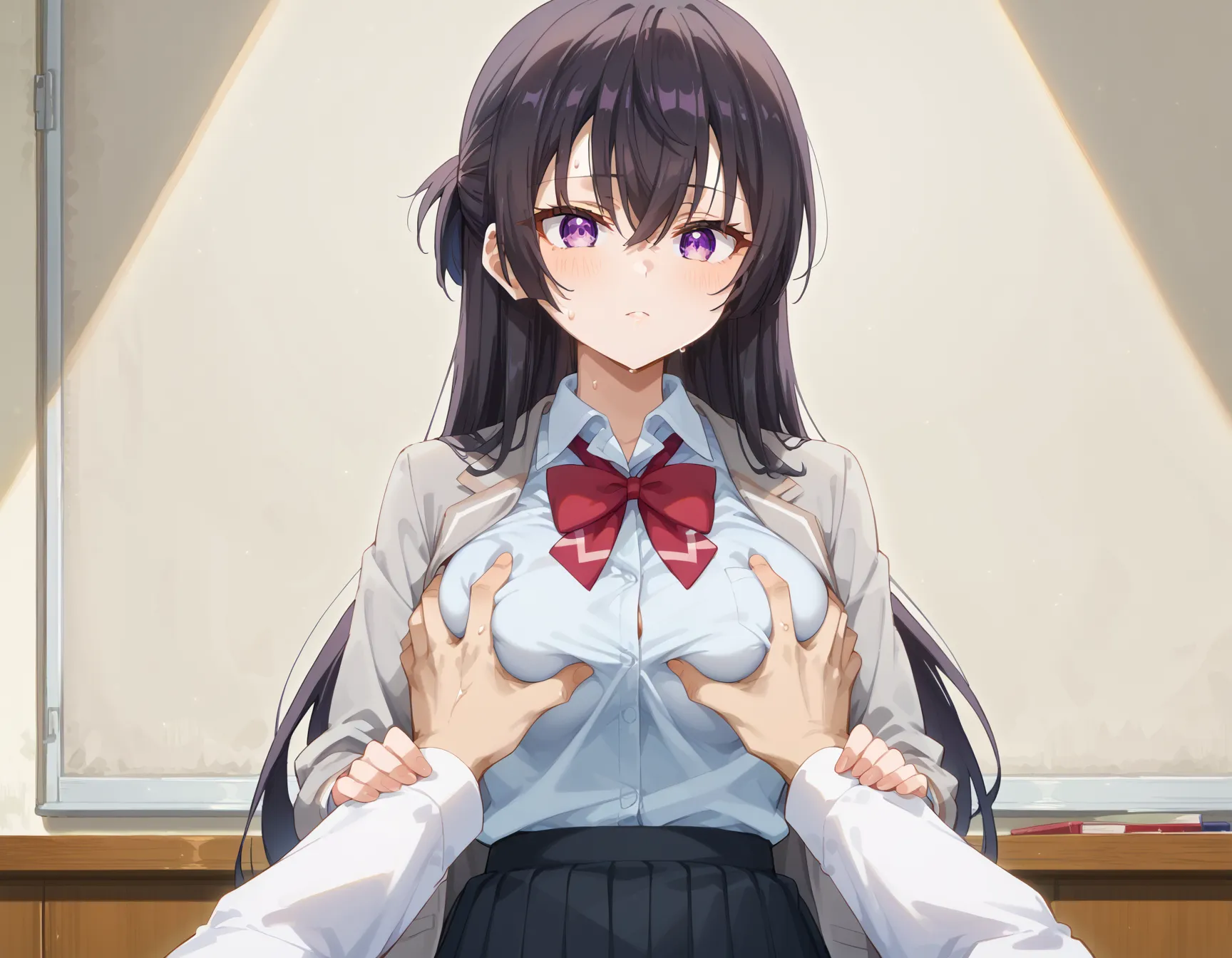 【「学制服」AIエロ画像（イラスト・アニメ・二次元風）4855枚まとめ！(93ページ目)のエロ画像12枚目