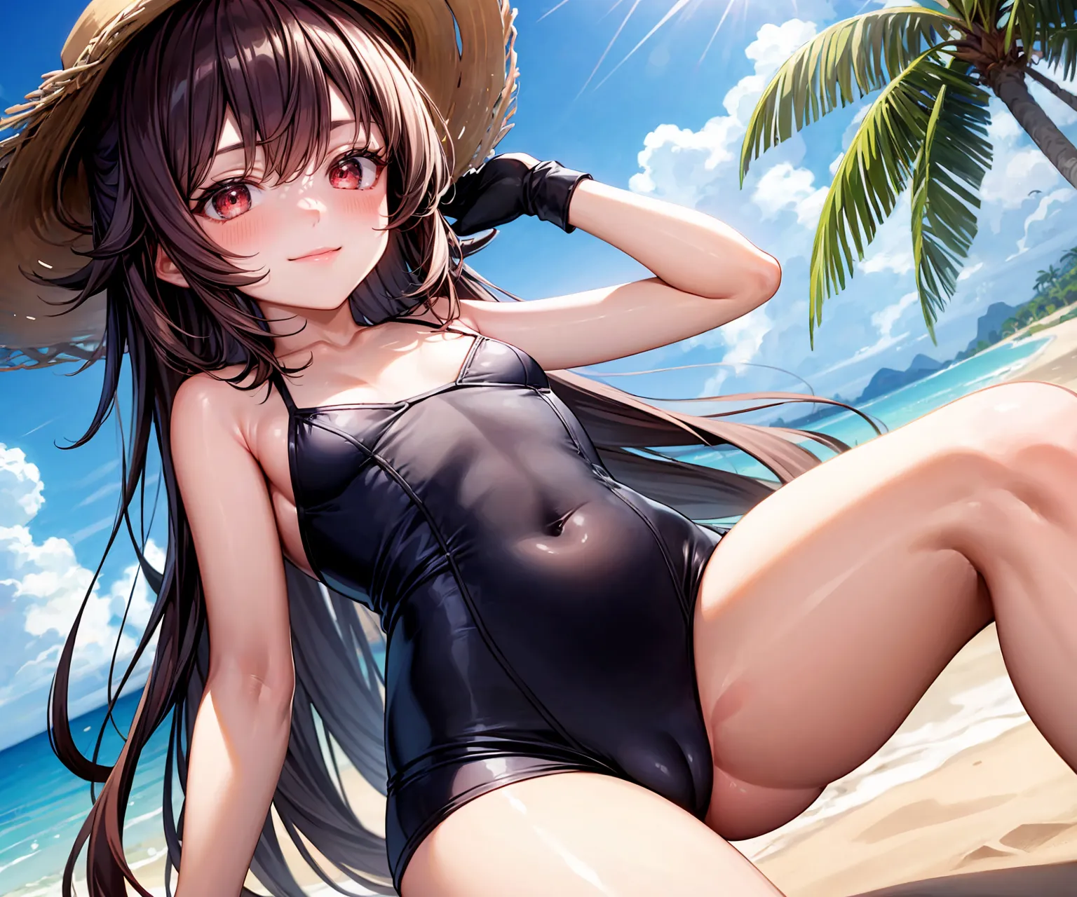 【「貧乳」AIエロ画像（イラスト・アニメ・二次元風）8390枚まとめ！(163ページ目)のエロ画像10枚目