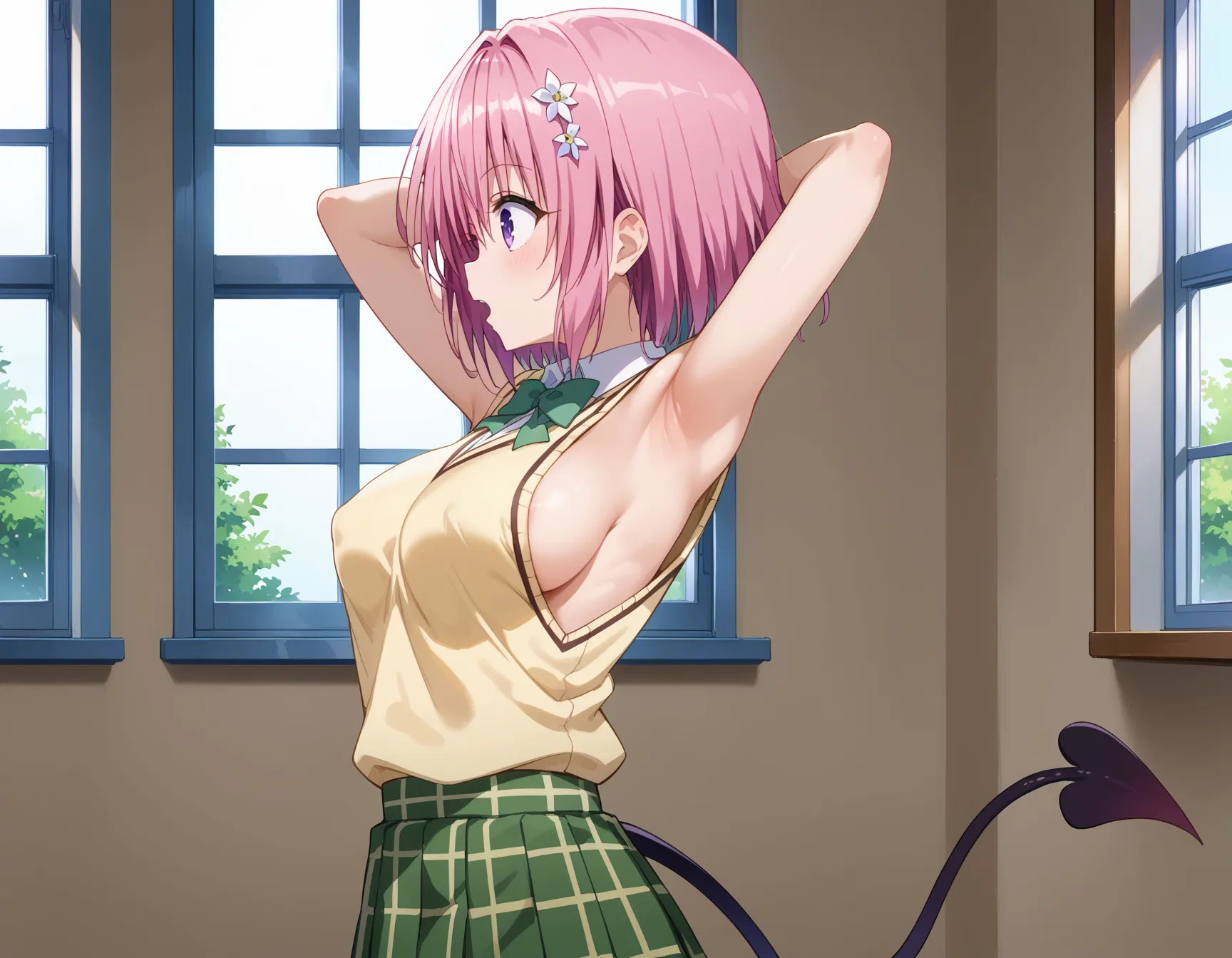 【「腋・脇」AIエロ画像（イラスト・アニメ・二次元風）4705枚まとめ！(91ページ目)のエロ画像13枚目
