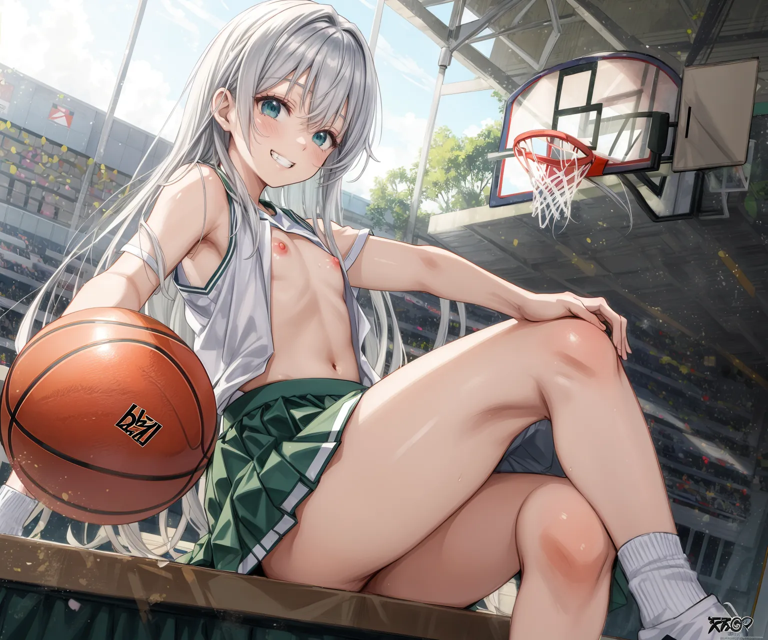 【「貧乳」AIエロ画像（イラスト・アニメ・二次元風）8390枚まとめ！(162ページ目)のエロ画像18枚目