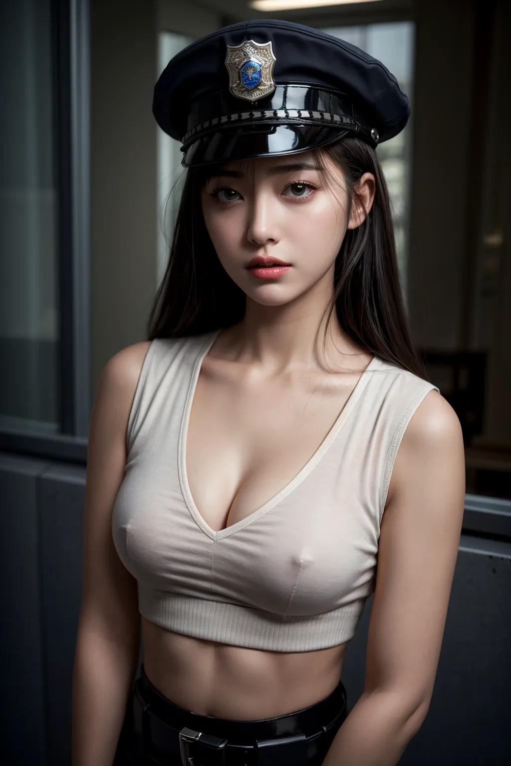 【「女警官」AIエロ画像（リアル・実写・フォト風）810枚まとめ！(16ページ目)のエロ画像15枚目