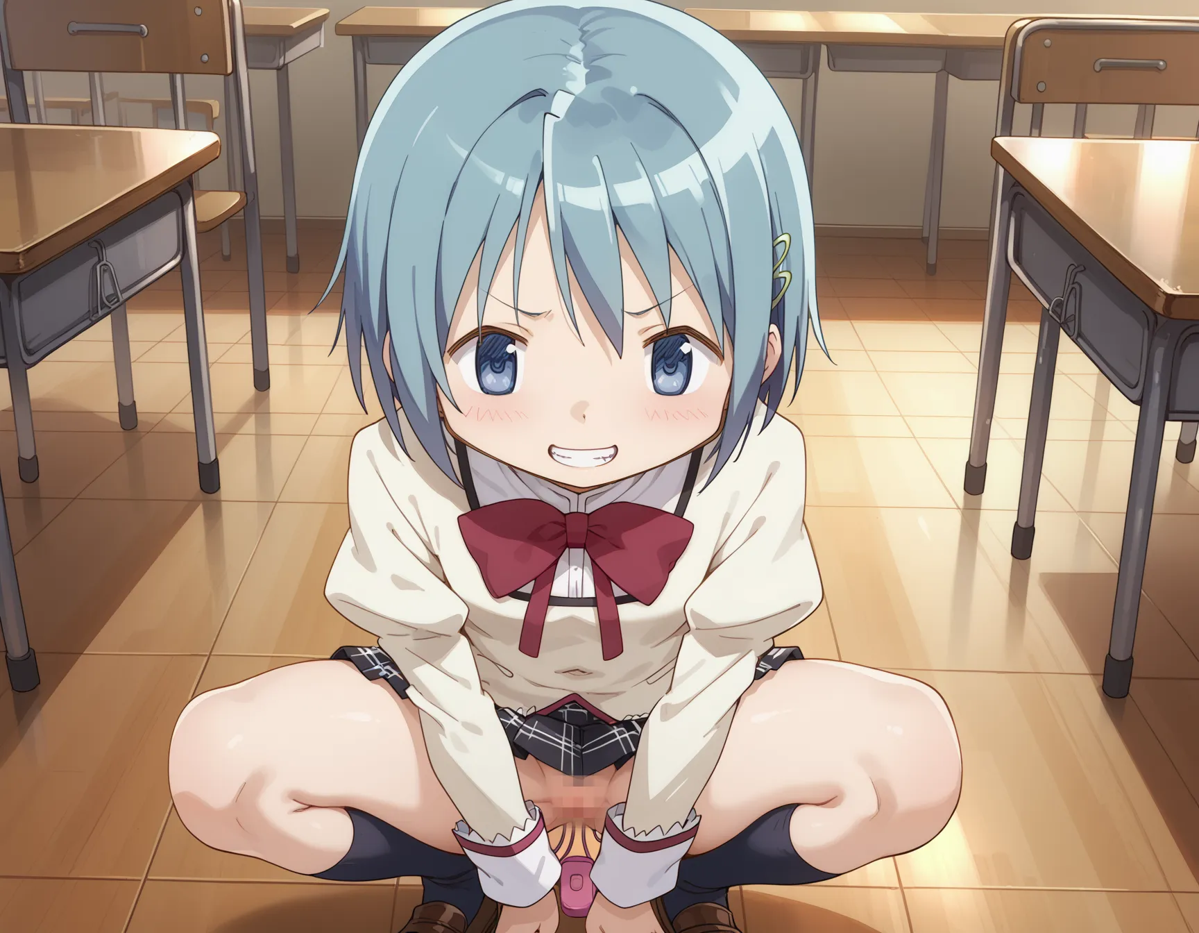 【「貧乳×学制服」AIエロ画像（イラスト・アニメ・二次元風）606枚まとめ！(12ページ目)のエロ画像17枚目