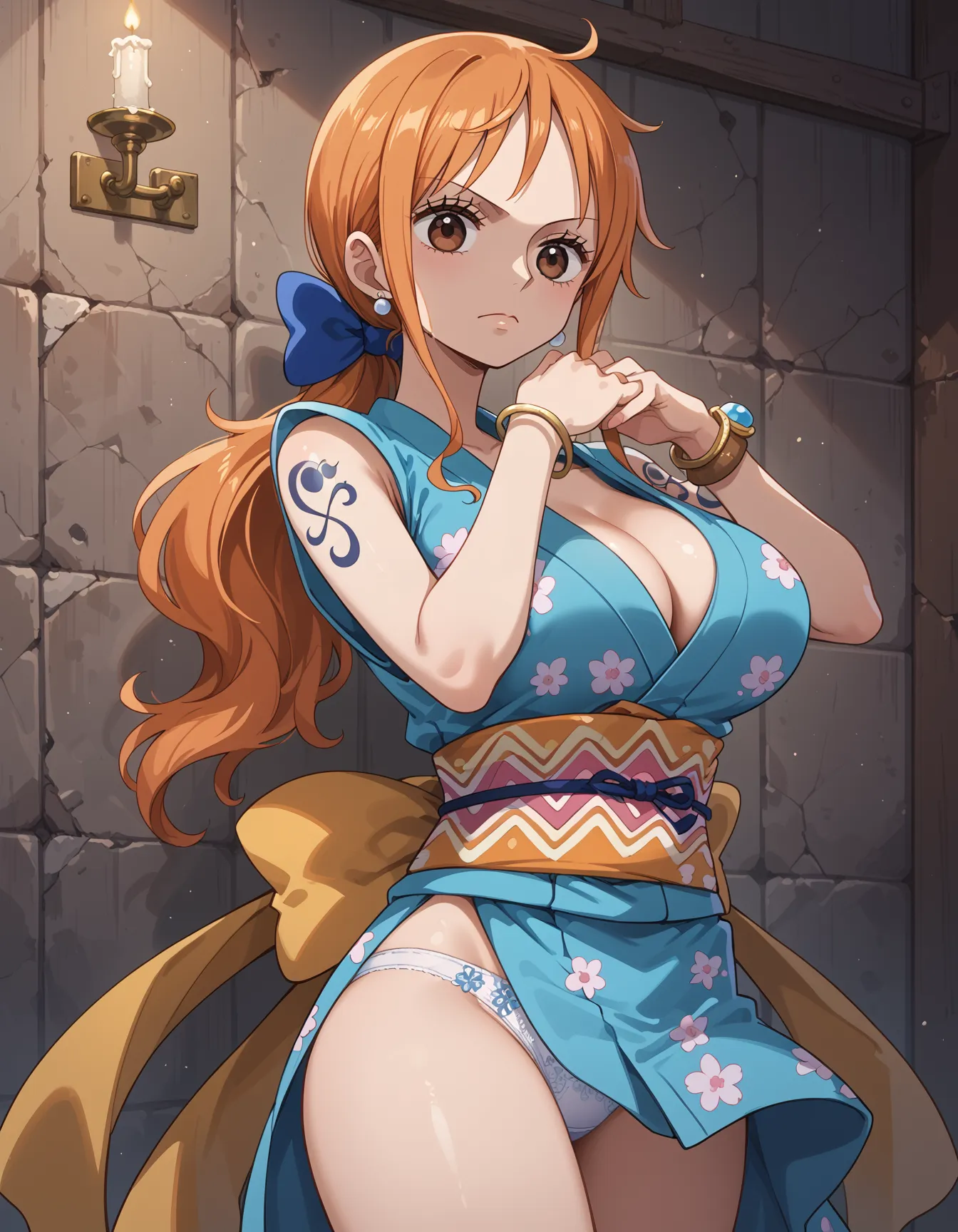 【「巨乳×着物」AIエロ画像（イラスト・アニメ・二次元風）854枚まとめ！(16ページ目)のエロ画像25枚目