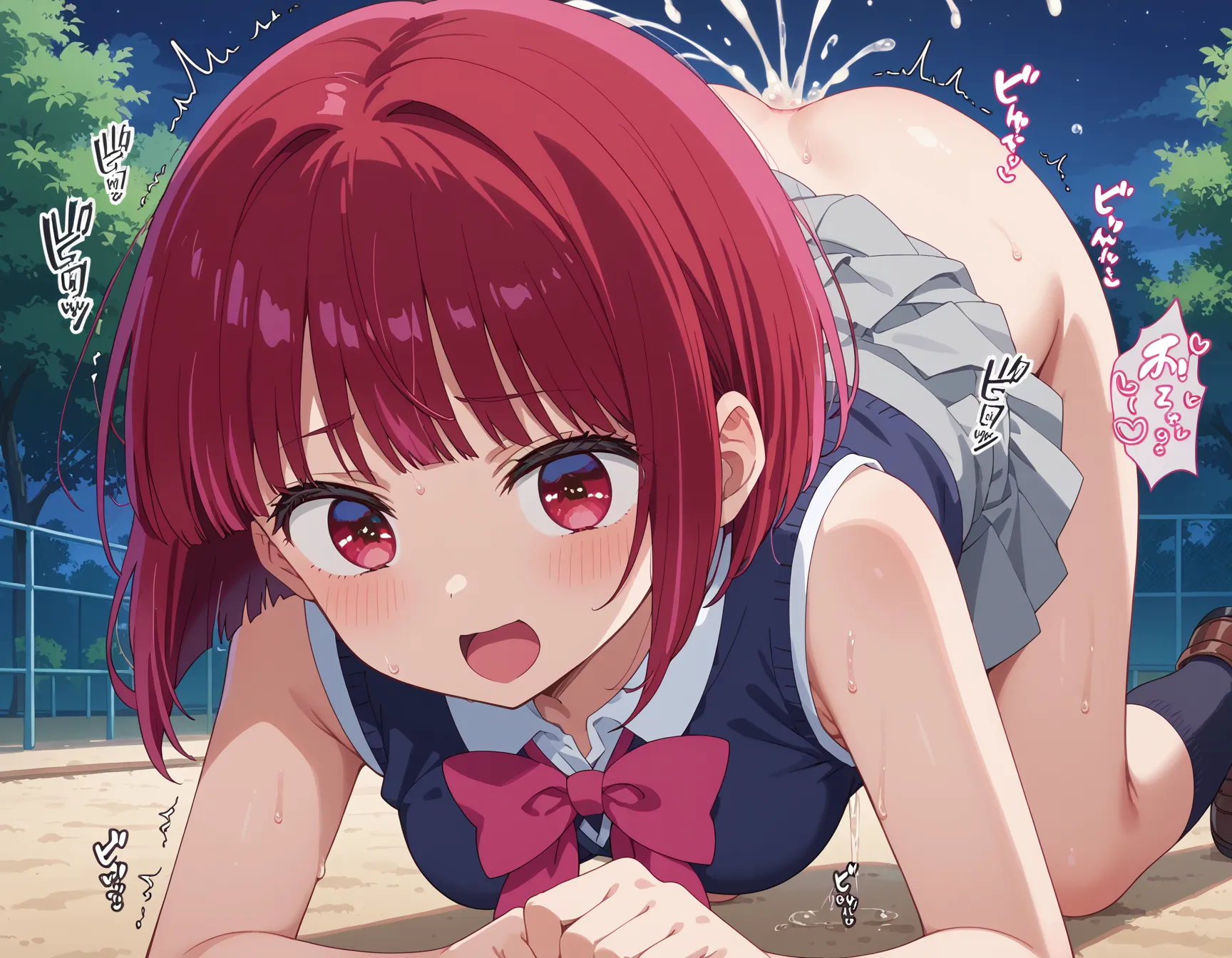 【「学制服」AIエロ画像（イラスト・アニメ・二次元風）4855枚まとめ！(92ページ目)のエロ画像9枚目