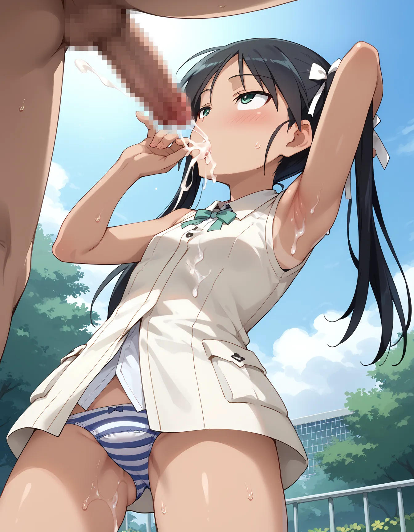 【「腋・脇」AIエロ画像（イラスト・アニメ・二次元風）4705枚まとめ！(90ページ目)のエロ画像27枚目