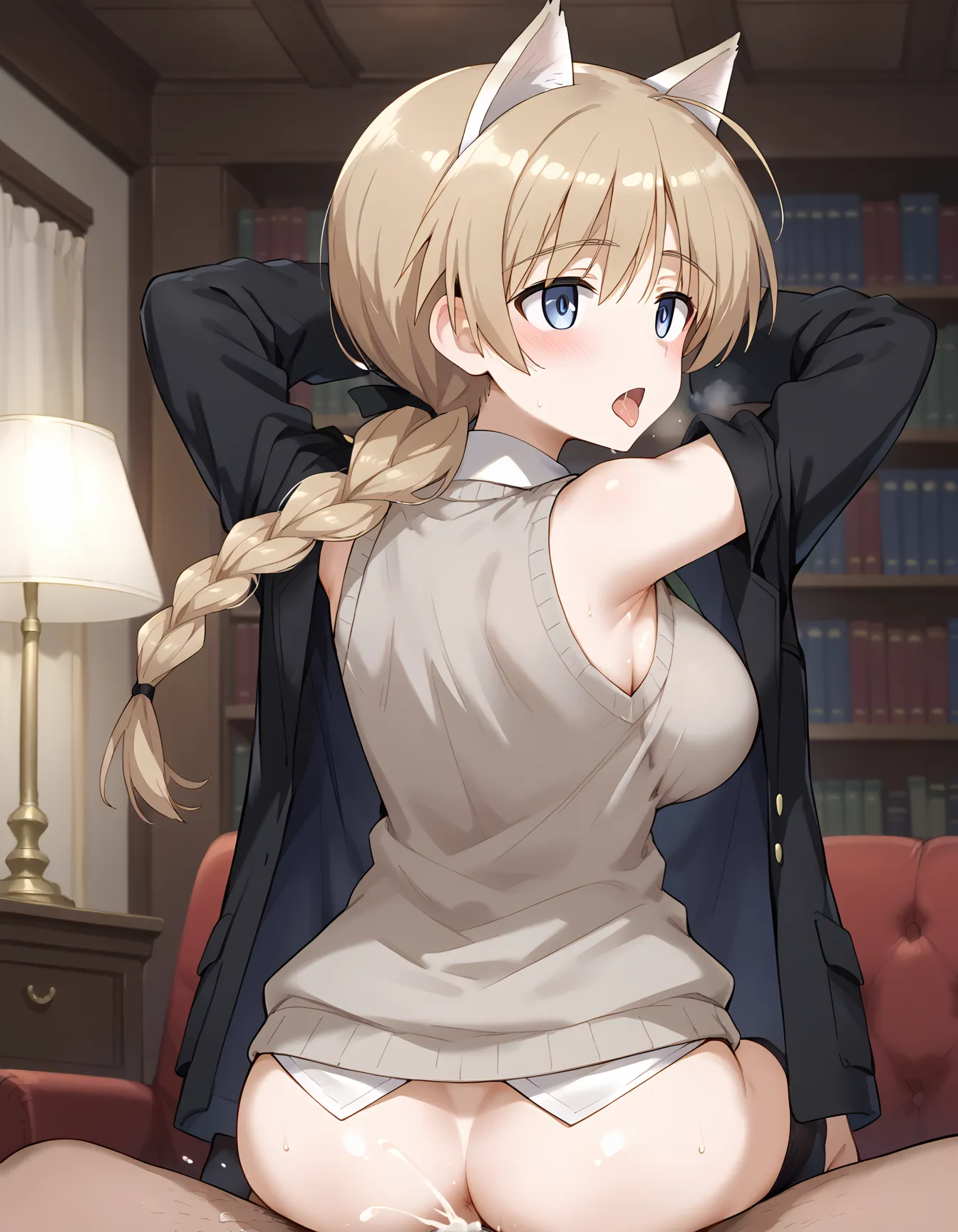 【「下着（ブラジャー・パンティ）」AIエロ画像（イラスト・アニメ・二次元風）15996枚まとめ！(302ページ目)のエロ画像2枚目