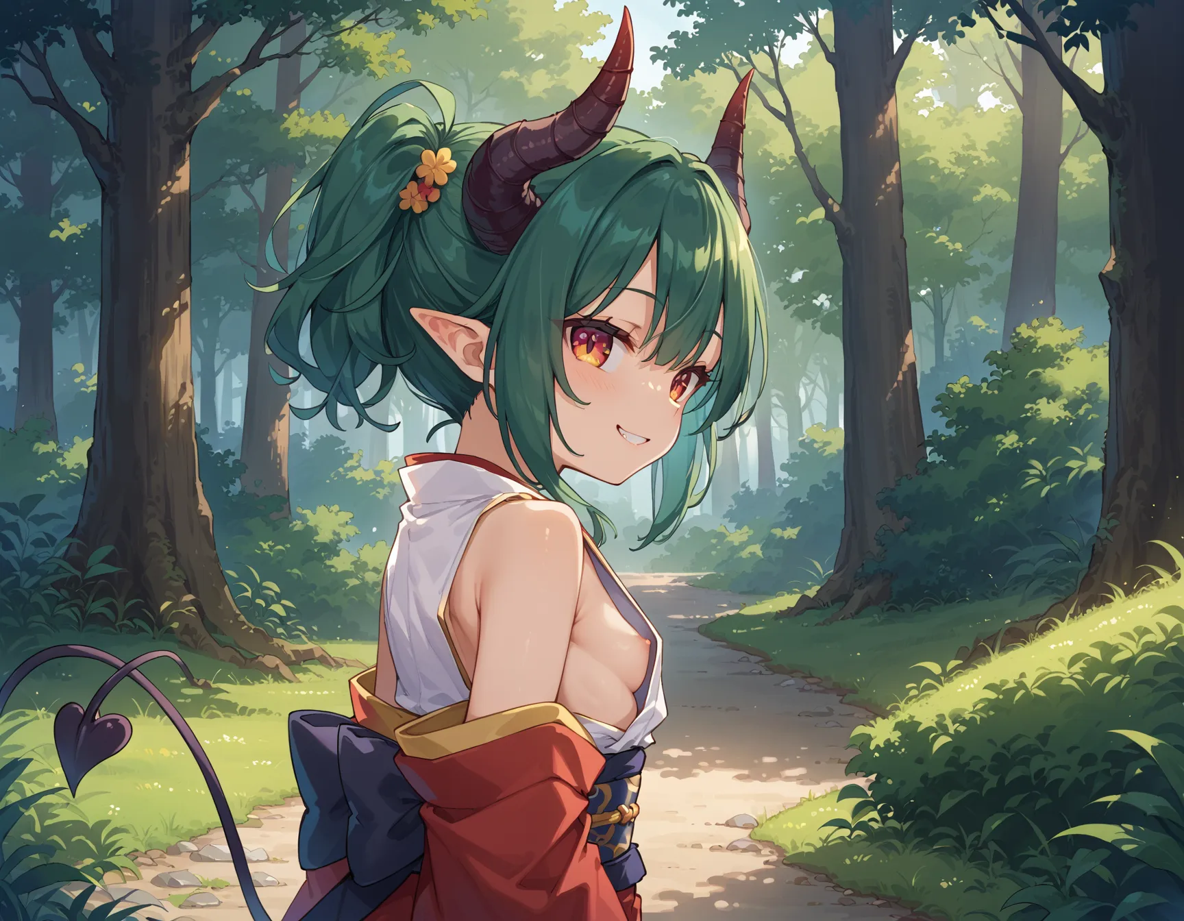【「着物」AIエロ画像（イラスト・アニメ・二次元風）1472枚まとめ！(28ページ目)のエロ画像15枚目