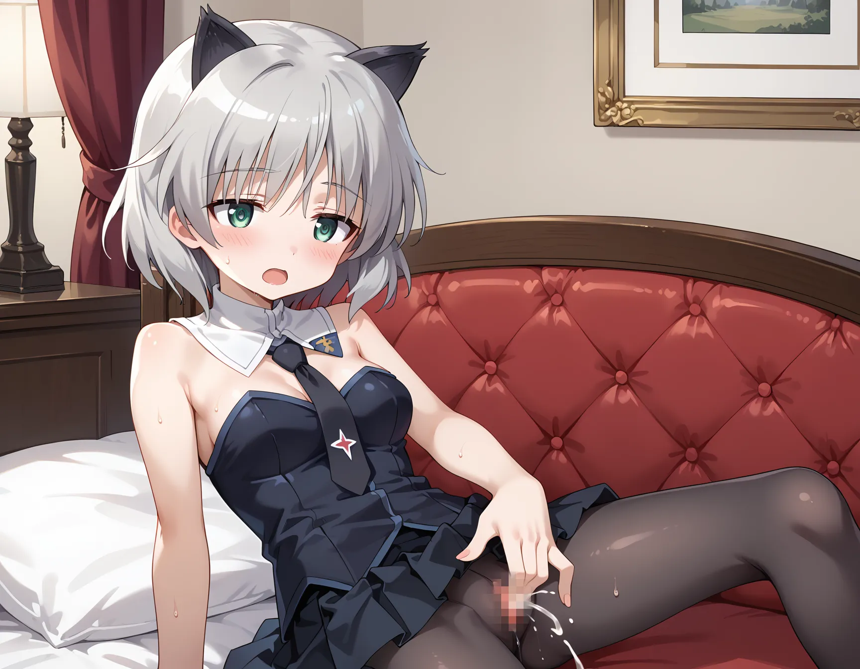 【「ロリ・小柄×パンスト」AIエロ画像（イラスト・アニメ・二次元風）422枚まとめ！(8ページ目)のエロ画像8枚目