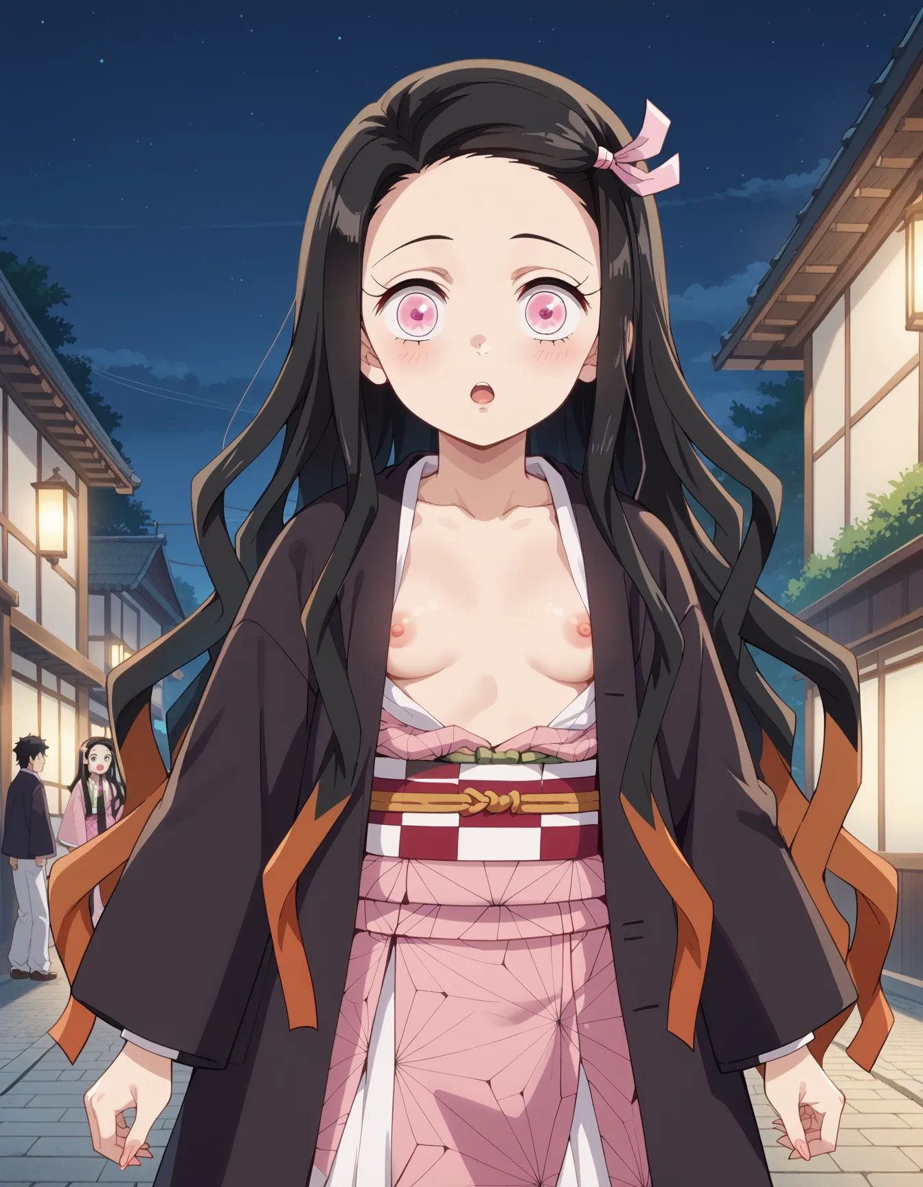 【「着物」AIエロ画像（イラスト・アニメ・二次元風）1472枚まとめ！(28ページ目)のエロ画像13枚目