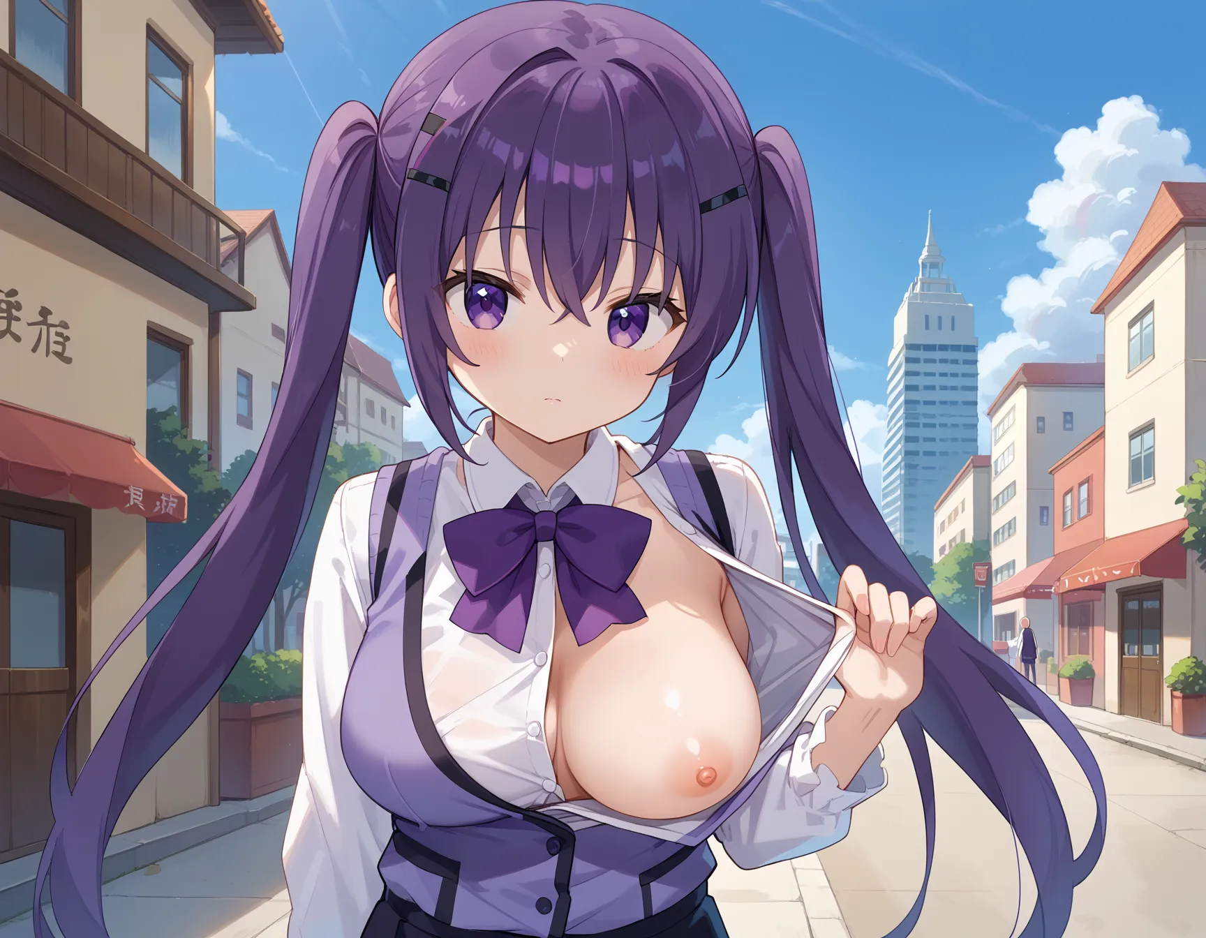 【「巨乳×パンスト」AIエロ画像（イラスト・アニメ・二次元風）575枚まとめ！(11ページ目)のエロ画像30枚目