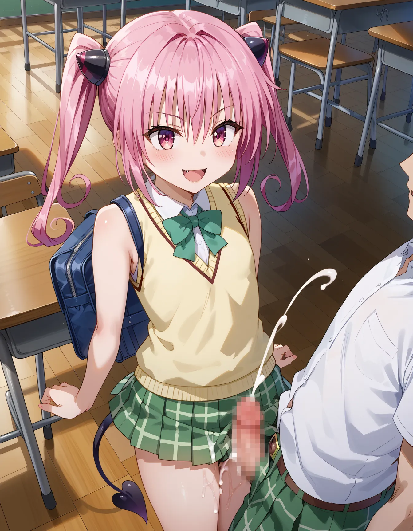 【「貧乳×学制服」AIエロ画像（イラスト・アニメ・二次元風）606枚まとめ！(12ページ目)のエロ画像12枚目