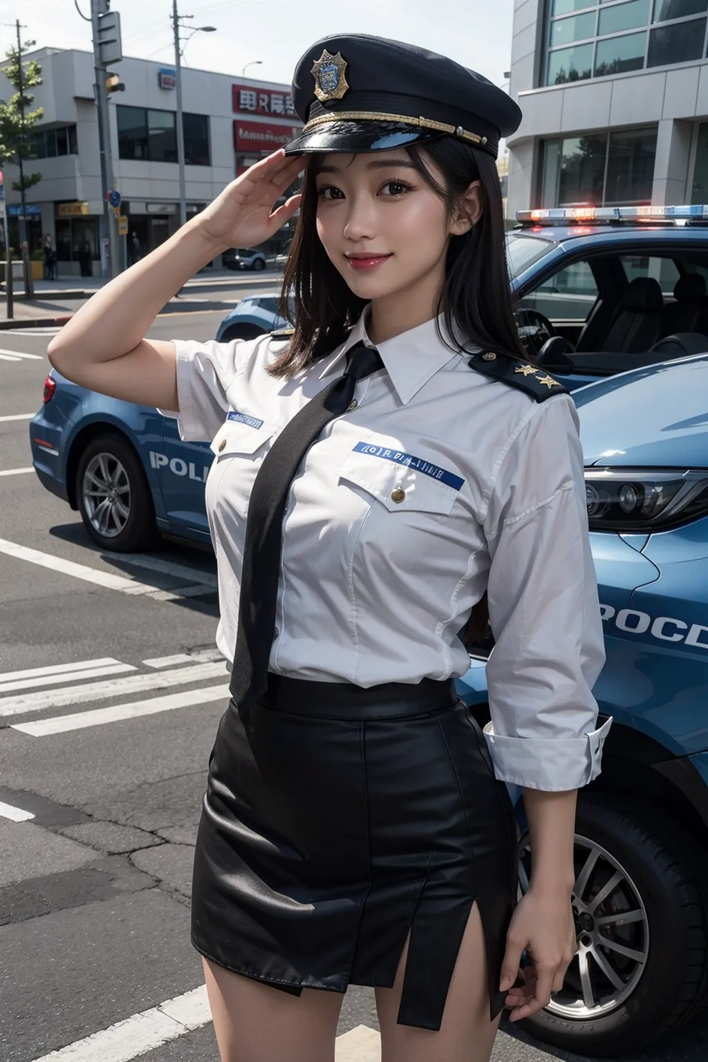 【「女警官」AIエロ画像（リアル・実写・フォト風）810枚まとめ！(16ページ目)のエロ画像6枚目