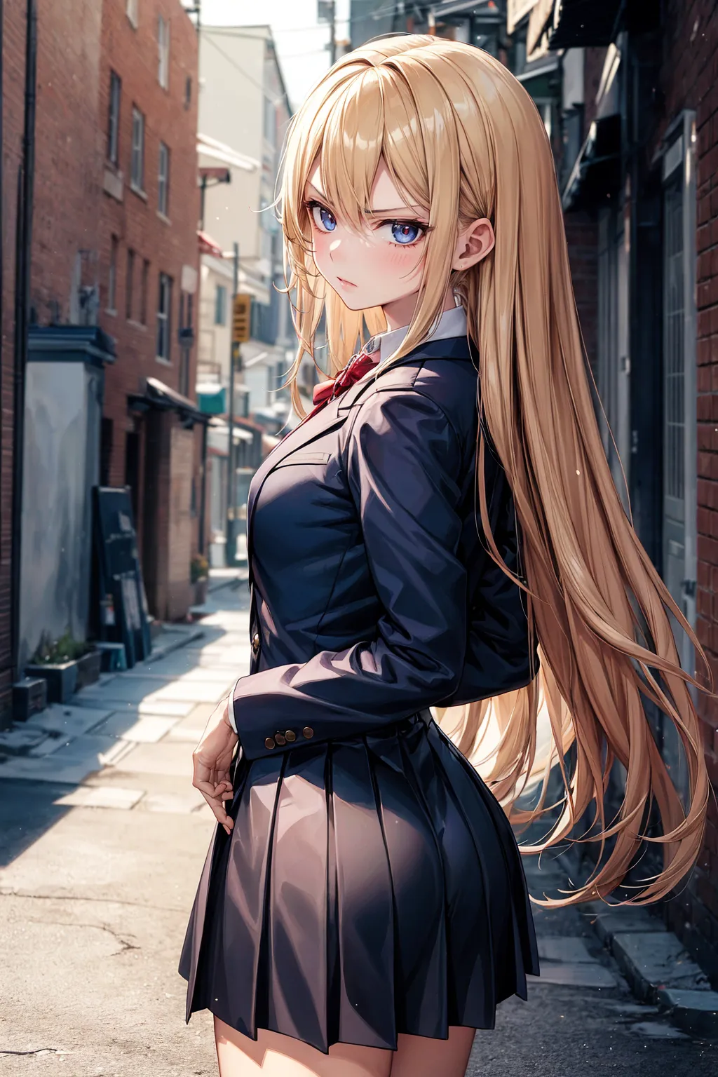 【「女子校生・JK×学制服」AIエロ画像（イラスト・アニメ・二次元風）190枚まとめ！(4ページ目)のエロ画像13枚目