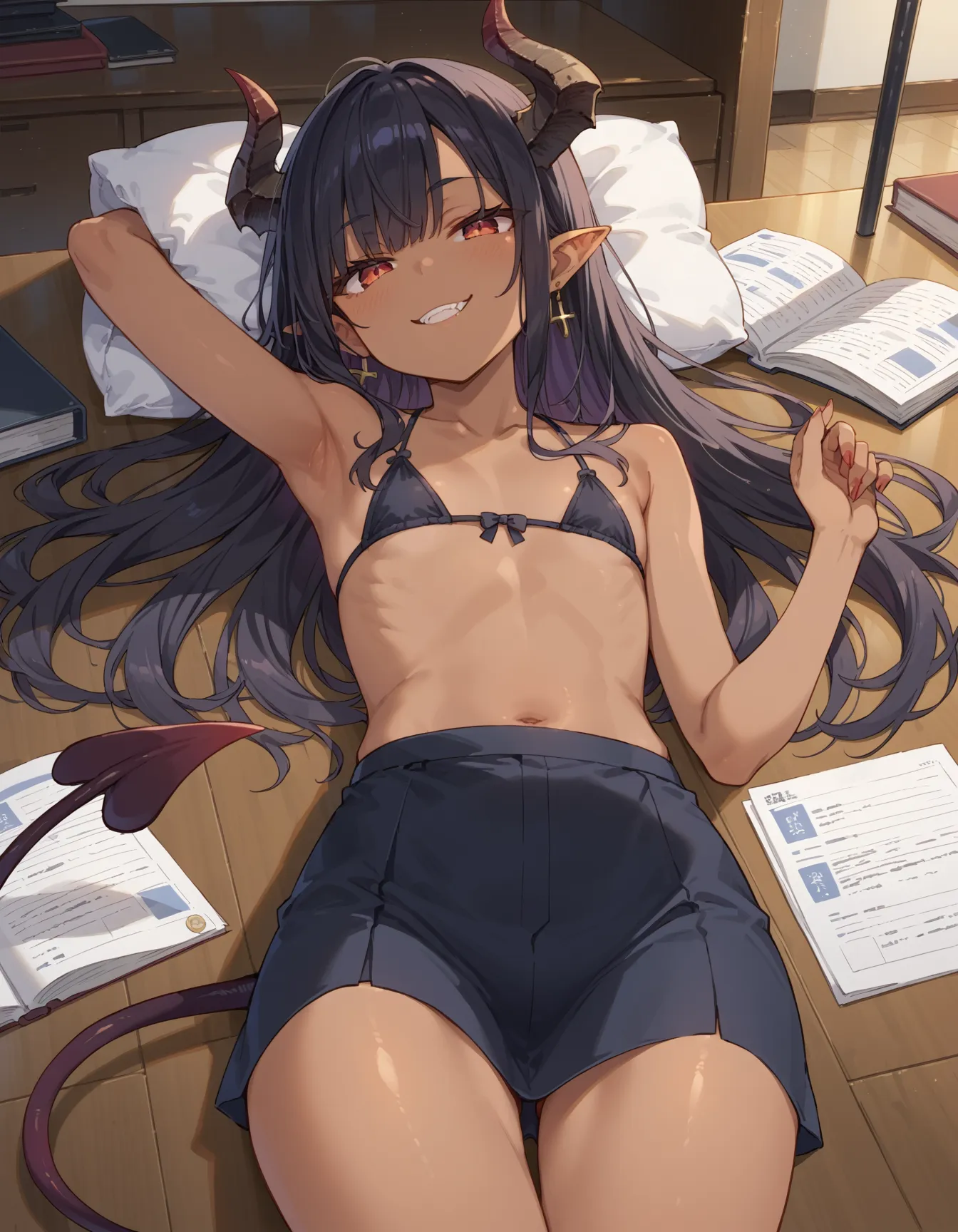 【「貧乳」AIエロ画像（イラスト・アニメ・二次元風）8390枚まとめ！(159ページ目)のエロ画像20枚目