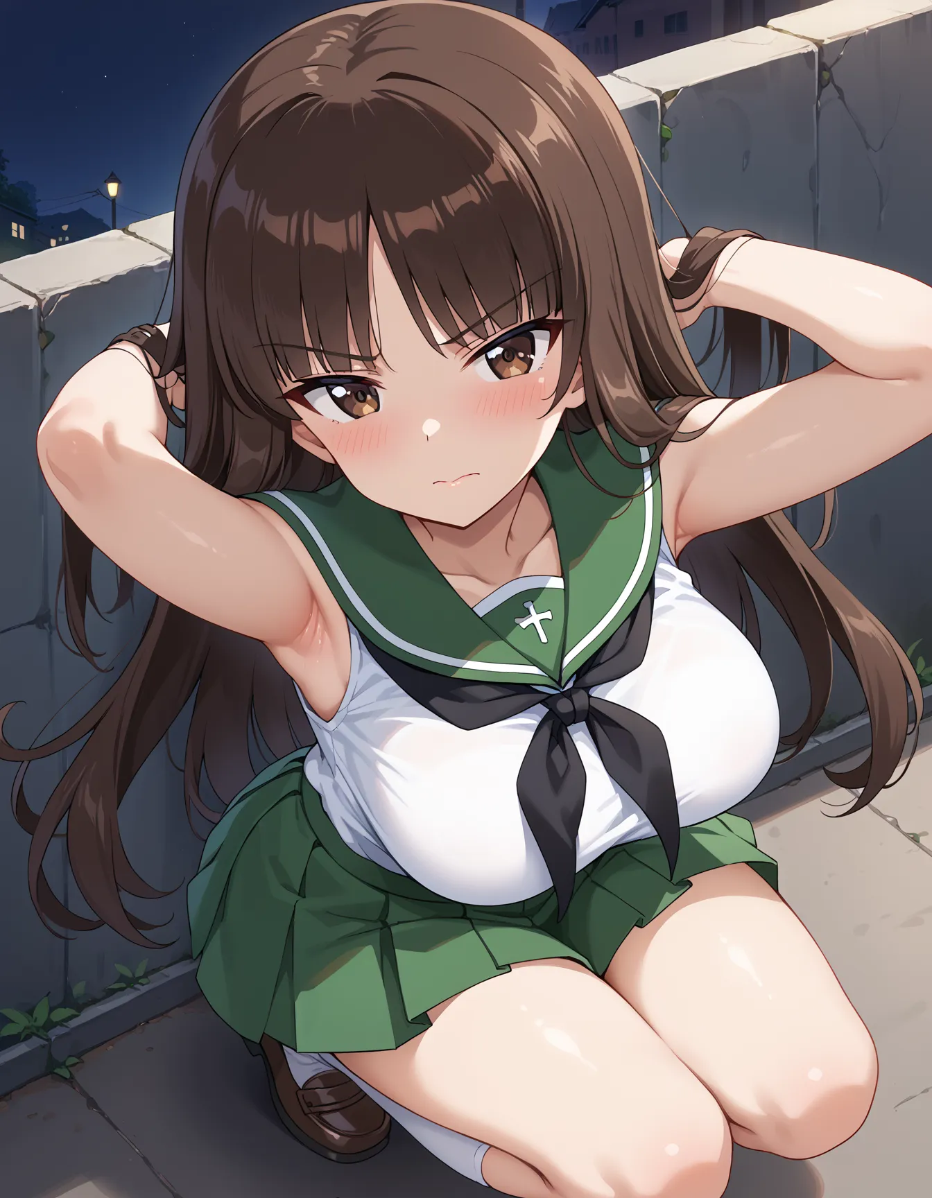【「学制服」AIエロ画像（イラスト・アニメ・二次元風）4855枚まとめ！(90ページ目)のエロ画像19枚目