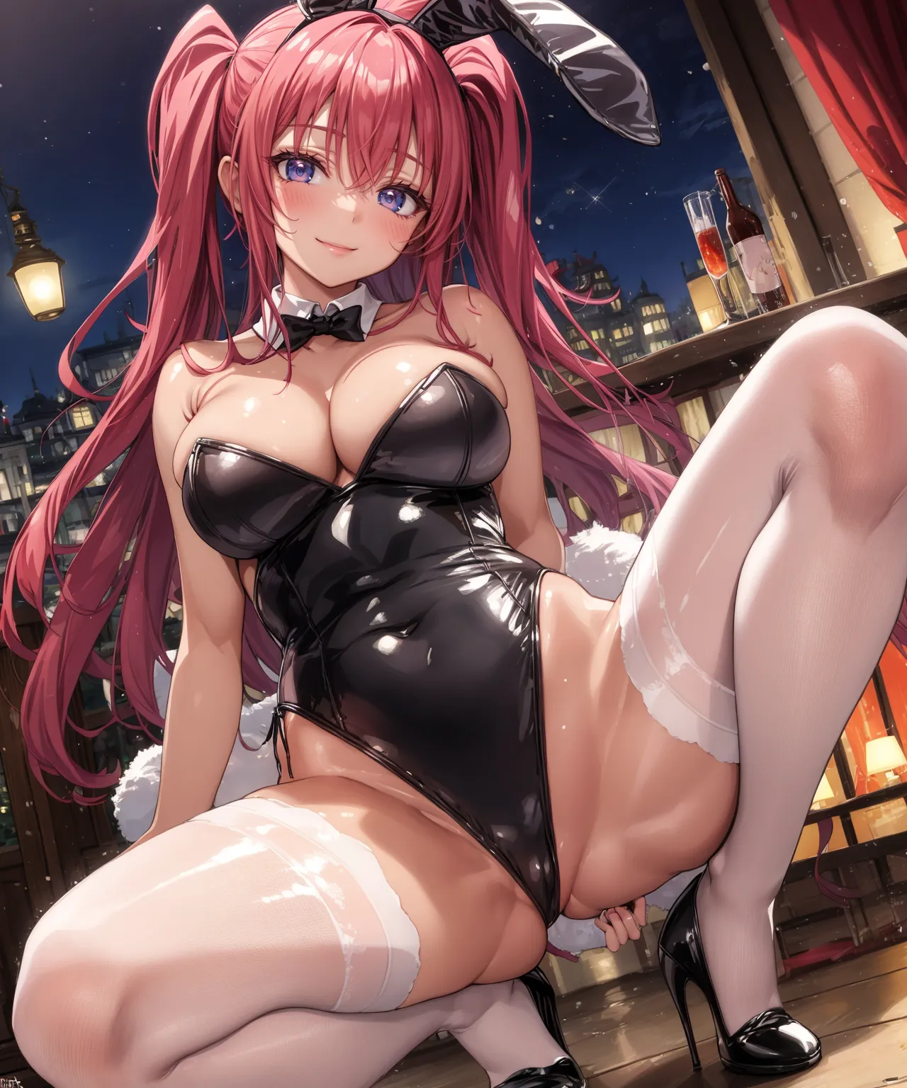 【「巨乳×バニーガール」AIエロ画像（イラスト・アニメ・二次元風）298枚まとめ！(6ページ目)のエロ画像11枚目