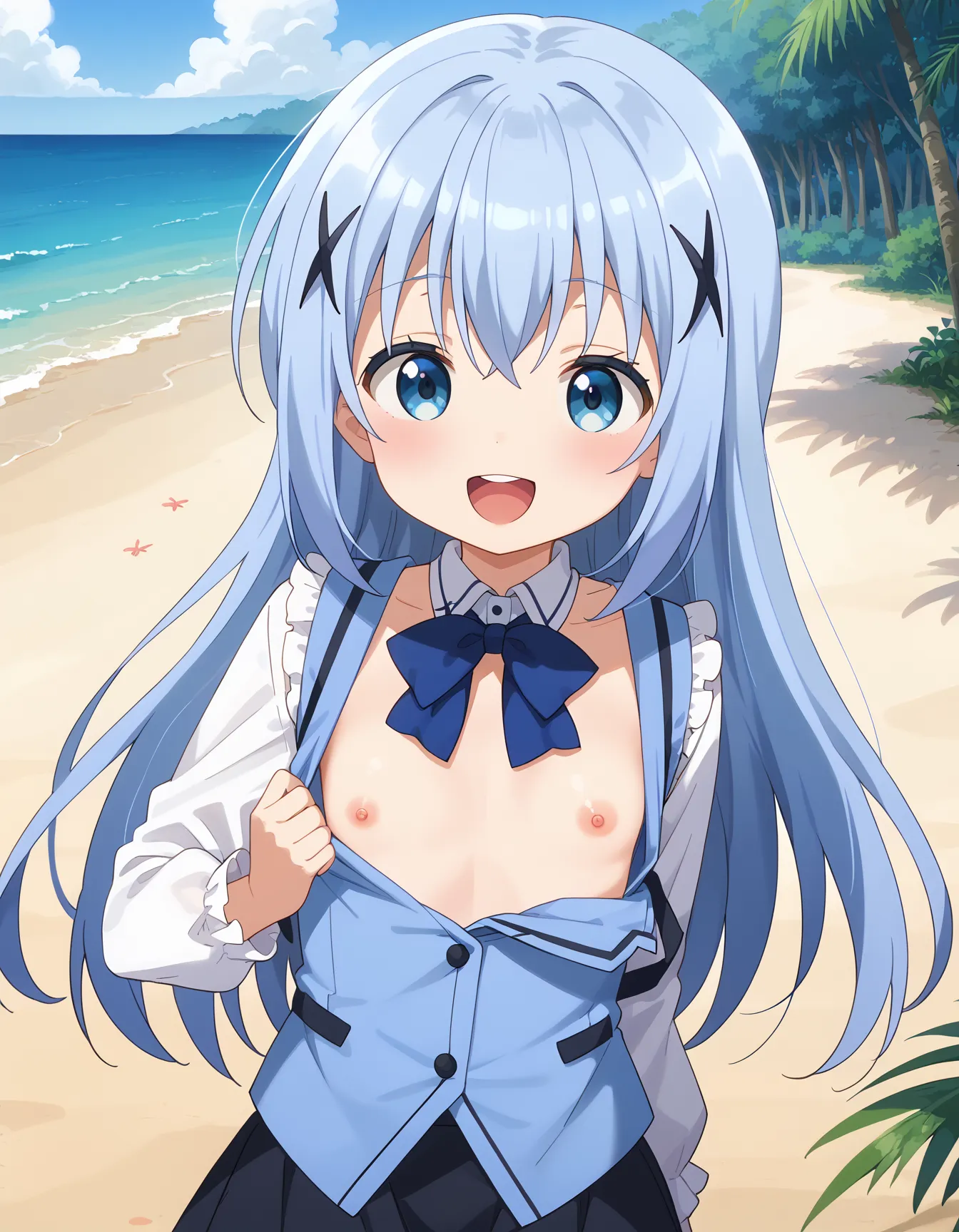 【「貧乳」AIエロ画像（イラスト・アニメ・二次元風）8390枚まとめ！(159ページ目)のエロ画像2枚目