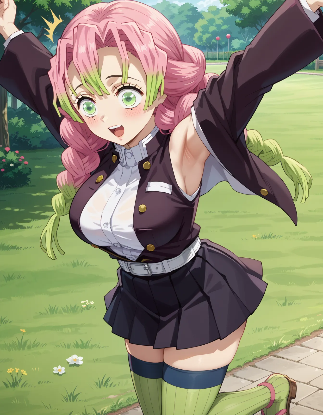 【「腋・脇」AIエロ画像（イラスト・アニメ・二次元風）4705枚まとめ！(89ページ目)のエロ画像17枚目