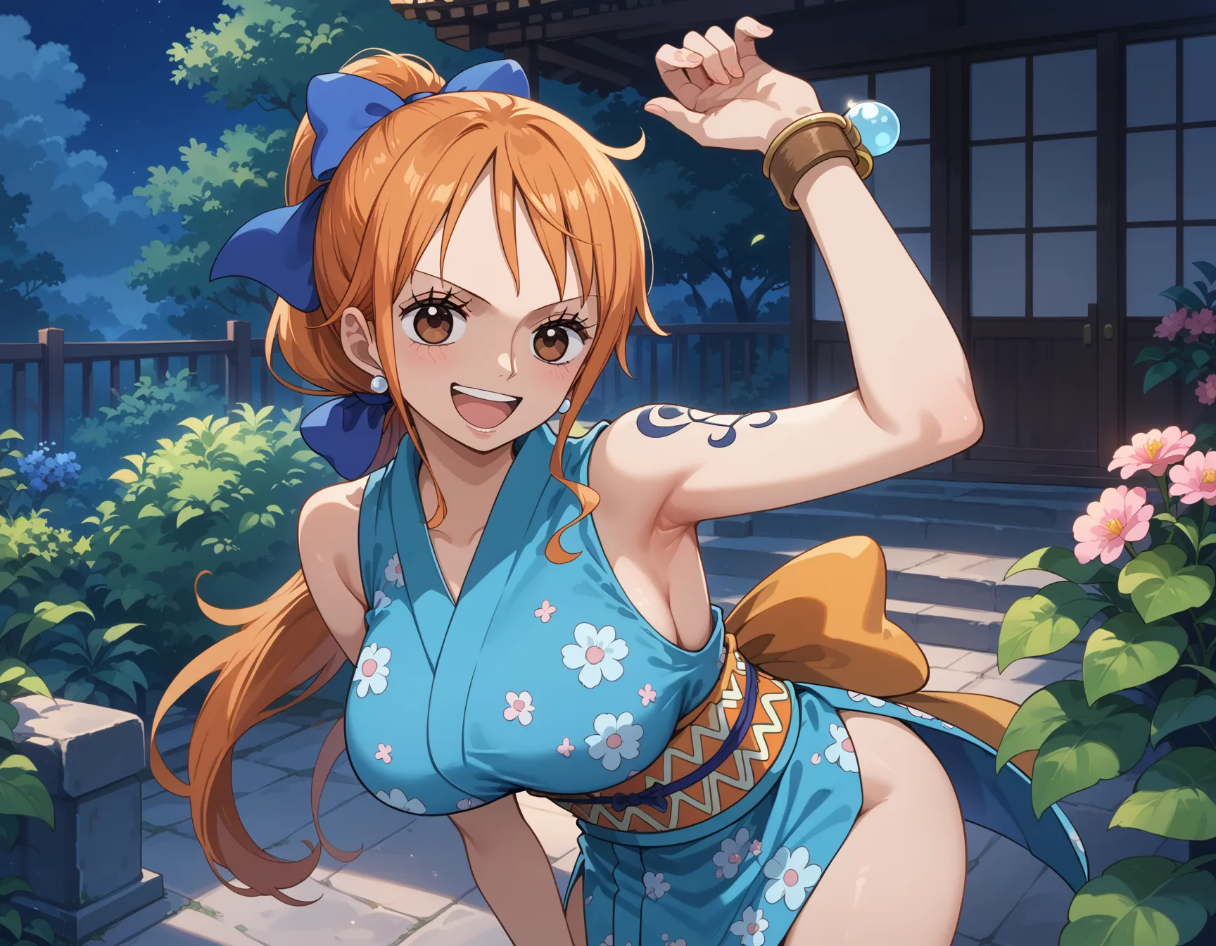 【「巨乳×着物」AIエロ画像（イラスト・アニメ・二次元風）854枚まとめ！(16ページ目)のエロ画像19枚目