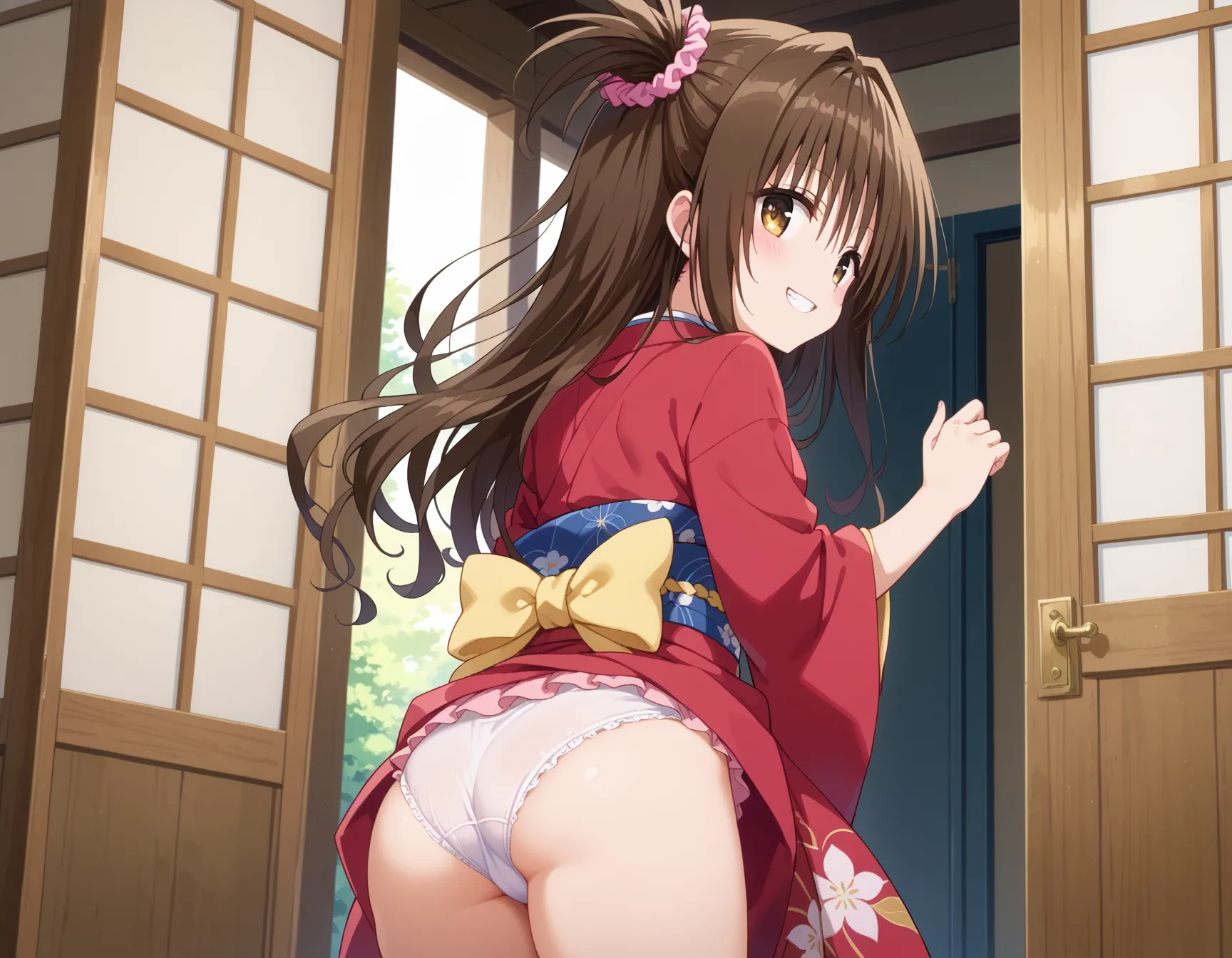 【「尻×着物」AIエロ画像（イラスト・アニメ・二次元風）299枚まとめ！(6ページ目)のエロ画像13枚目