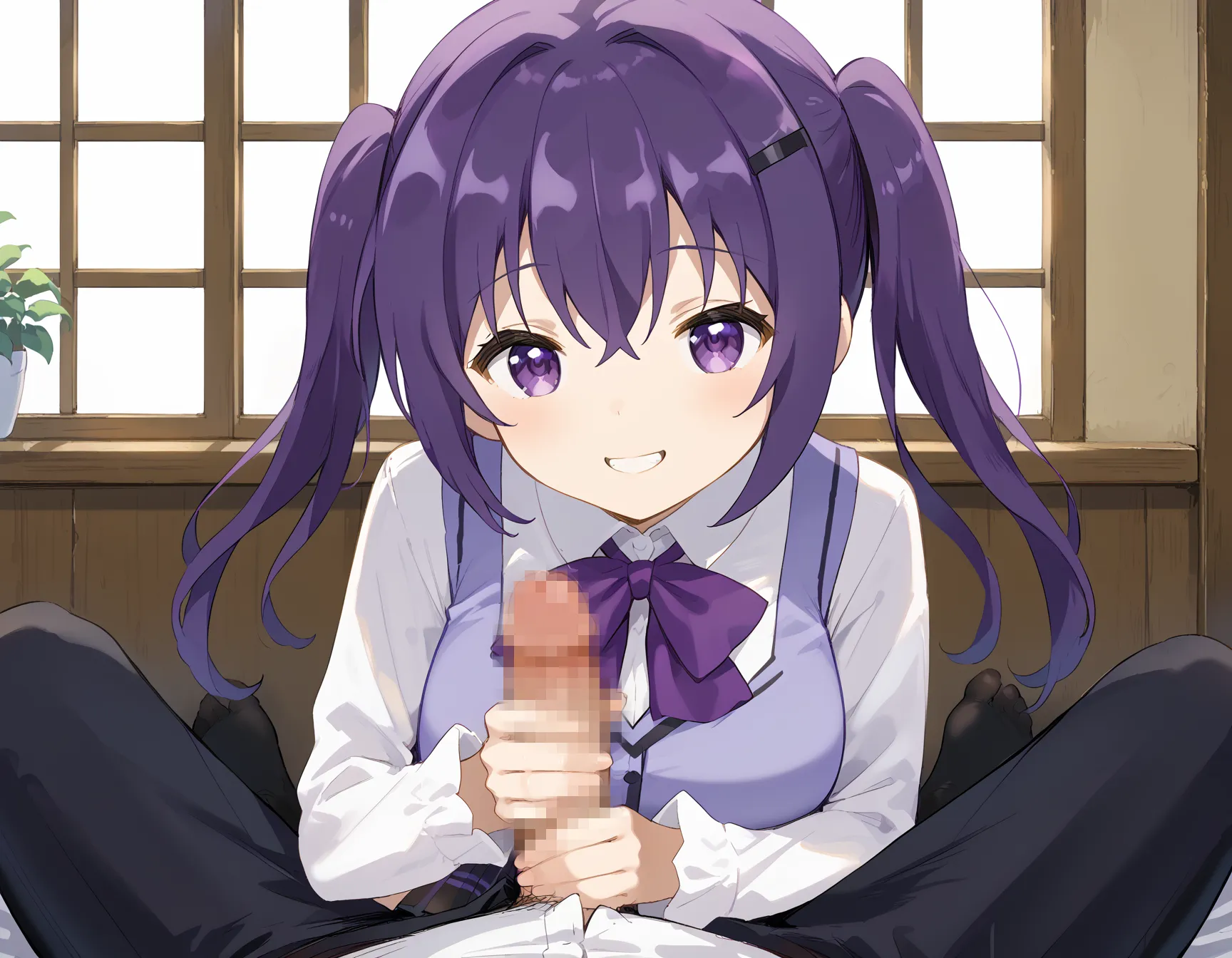 【「巨乳×パンスト」AIエロ画像（イラスト・アニメ・二次元風）575枚まとめ！(11ページ目)のエロ画像25枚目