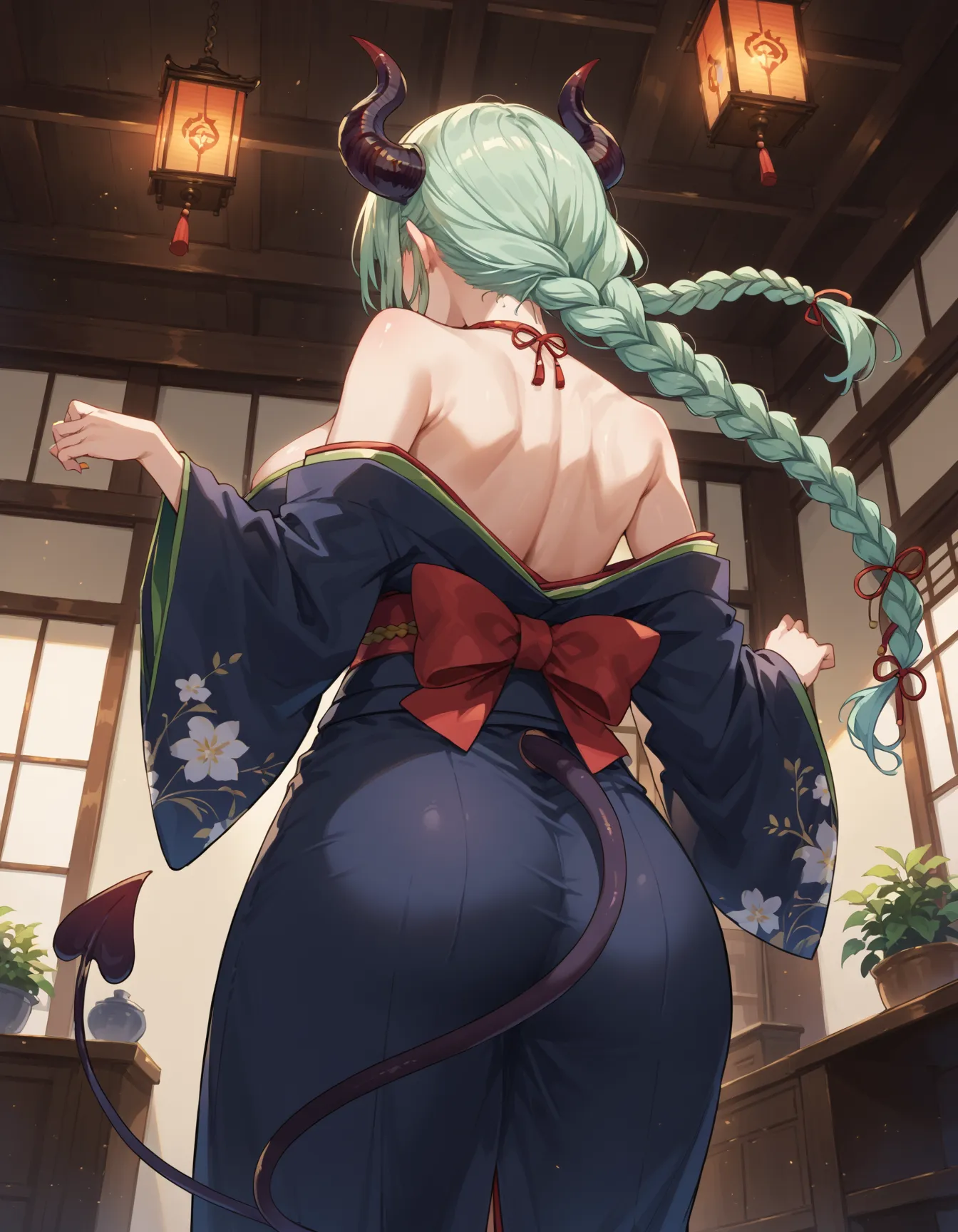 【「巨乳×着物」AIエロ画像（イラスト・アニメ・二次元風）854枚まとめ！(16ページ目)のエロ画像17枚目