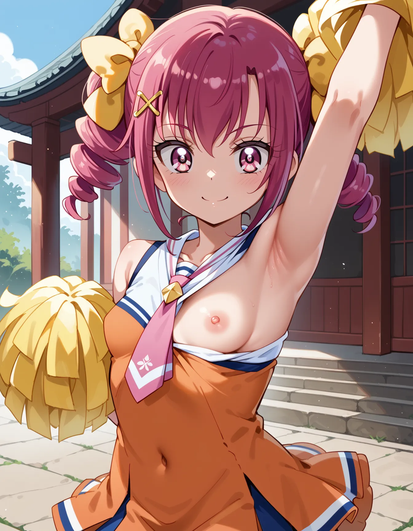 【「腋・脇」AIエロ画像（イラスト・アニメ・二次元風）4705枚まとめ！(88ページ目)のエロ画像26枚目