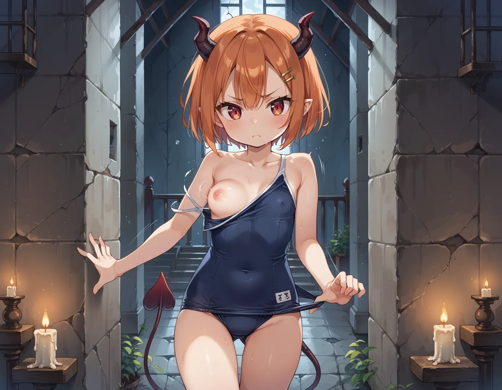 【「貧乳」AIエロ画像（イラスト・アニメ・二次元風）8390枚まとめ！(156ページ目)のエロ画像27枚目