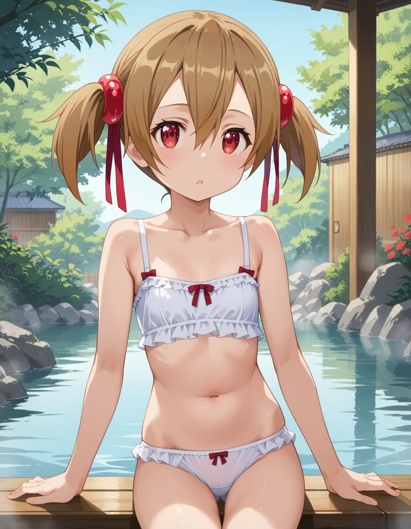 【「貧乳」AIエロ画像（イラスト・アニメ・二次元風）8390枚まとめ！(155ページ目)のエロ画像20枚目