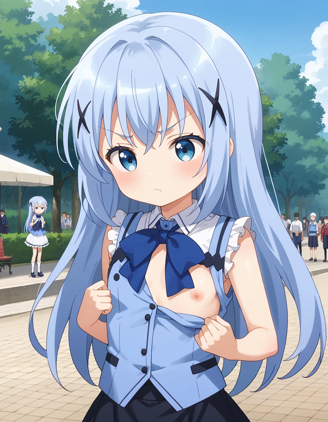 【「貧乳」AIエロ画像（イラスト・アニメ・二次元風）8390枚まとめ！(155ページ目)のエロ画像8枚目