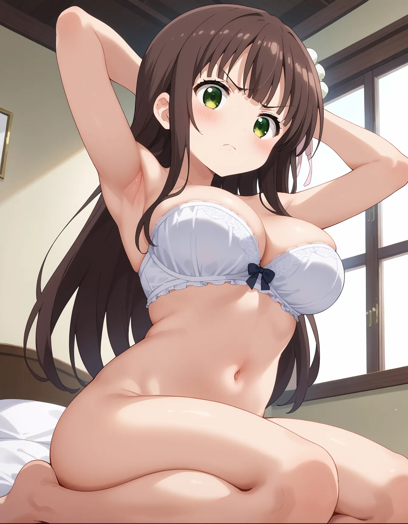 【「下着（ブラジャー・パンティ）」AIエロ画像（イラスト・アニメ・二次元風）15996枚まとめ！(291ページ目)のエロ画像11枚目