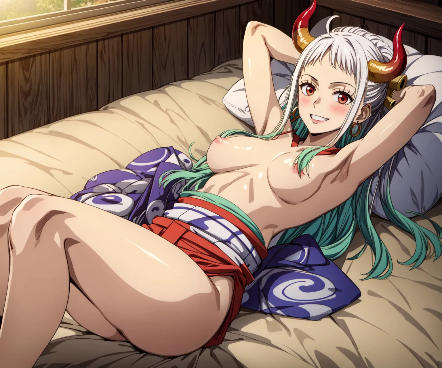 【「着物」AIエロ画像（イラスト・アニメ・二次元風）1472枚まとめ！(27ページ目)のエロ画像22枚目