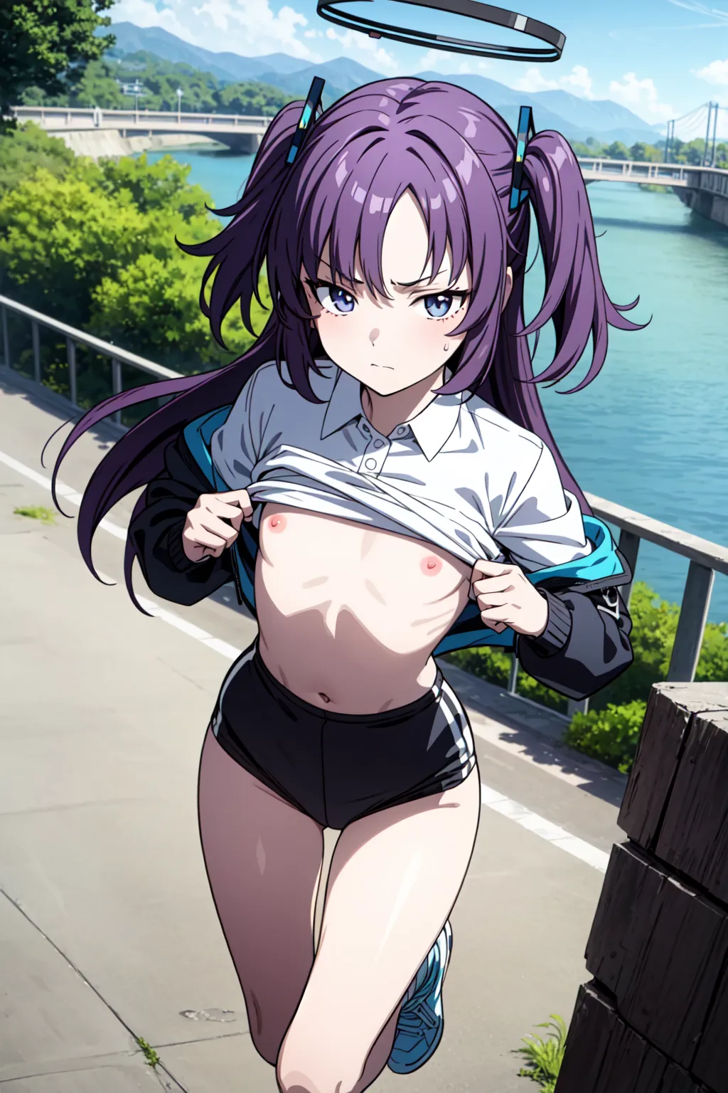 【「貧乳」AIエロ画像（イラスト・アニメ・二次元風）8390枚まとめ！(154ページ目)のエロ画像14枚目