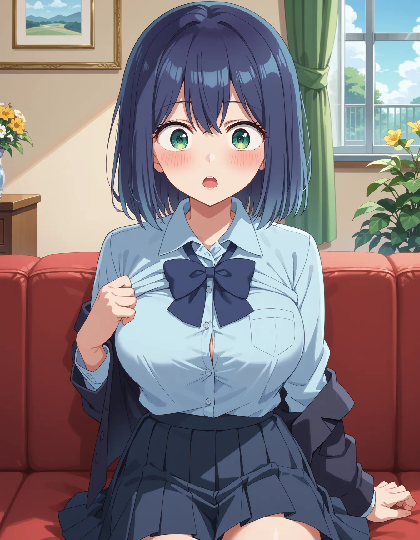 【「学制服」AIエロ画像（イラスト・アニメ・二次元風）4855枚まとめ！(88ページ目)のエロ画像6枚目