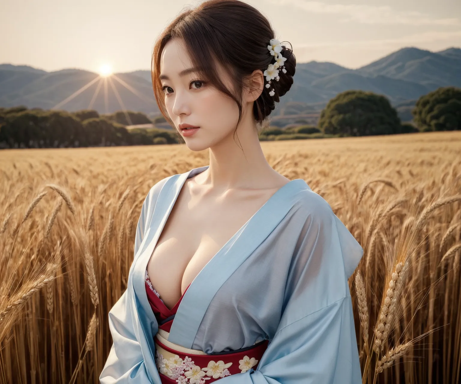 【「貧乳×着物」AIエロ画像（リアル・実写・フォト風）639枚まとめ！(11ページ目)のエロ画像30枚目