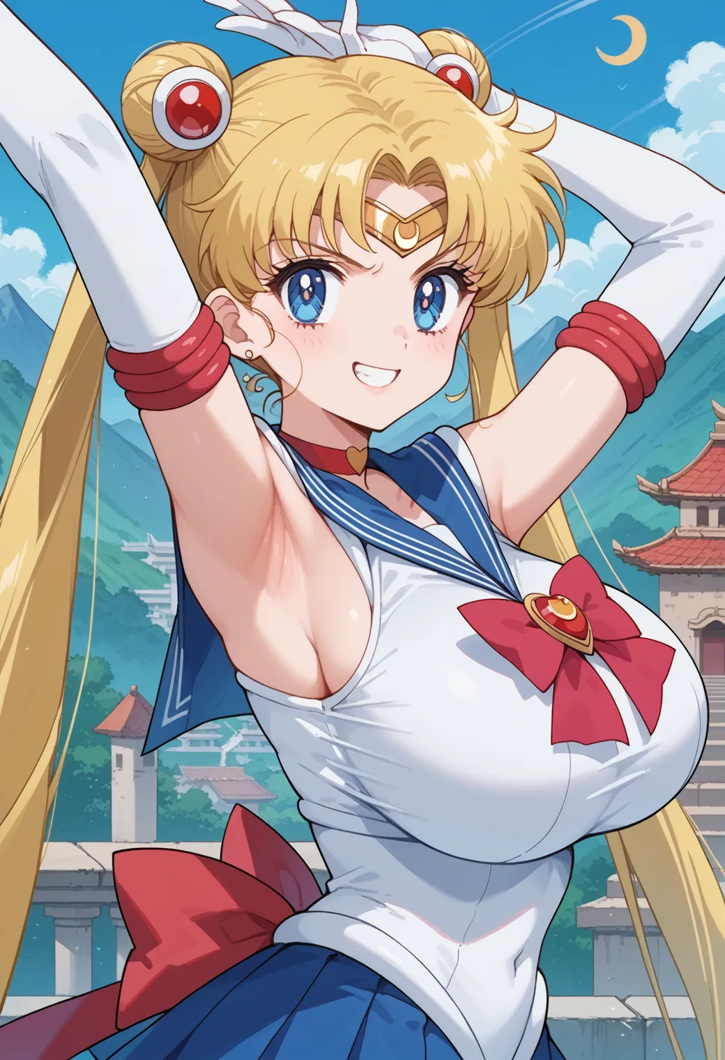 【「爆乳・超乳」AIエロ画像（イラスト・アニメ・二次元風）5621枚まとめ！(102ページ目)のエロ画像3枚目